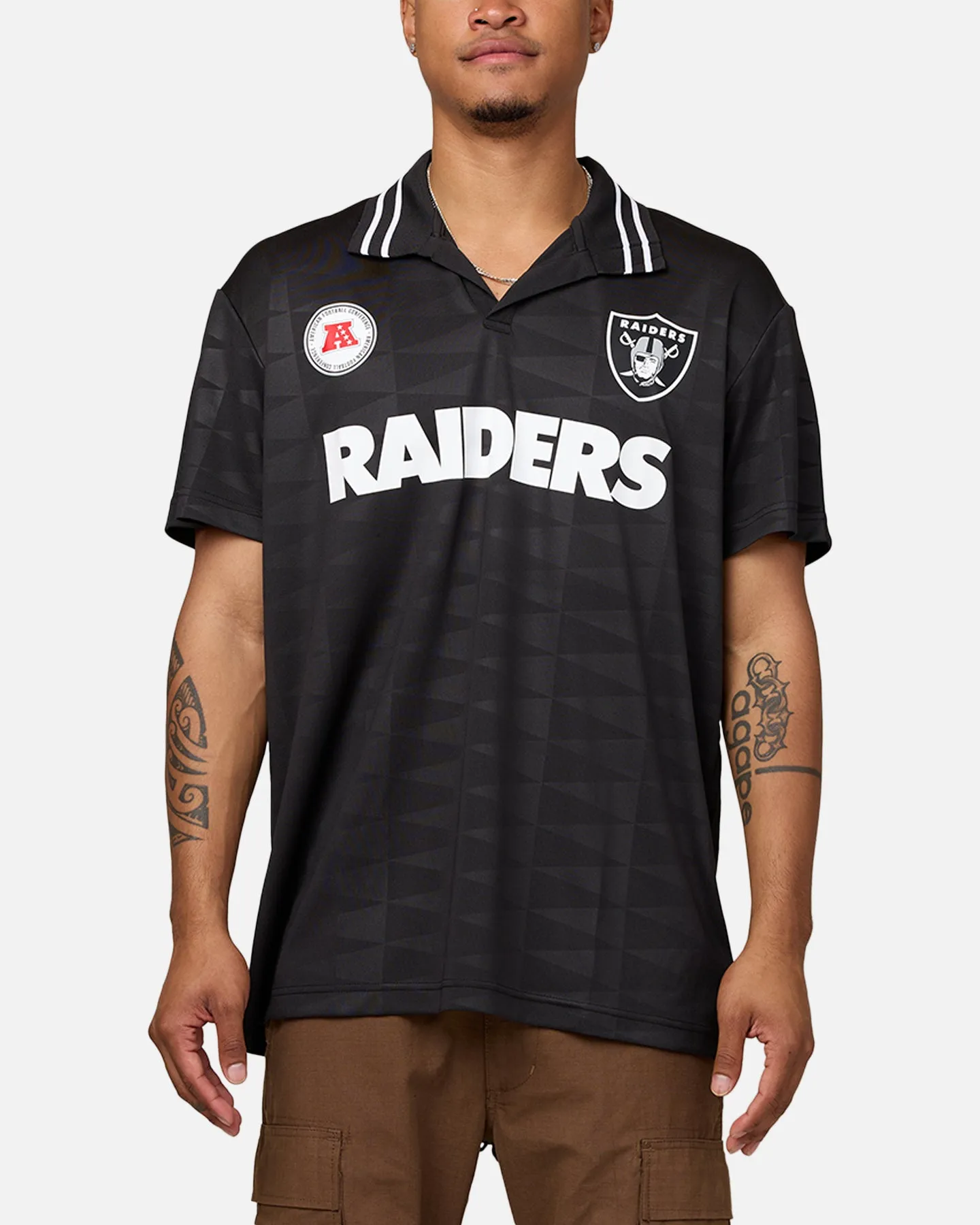 Majestic Athletic Las Vegas Raiders Team V-Neck Jersey Black sold by Culture Kings