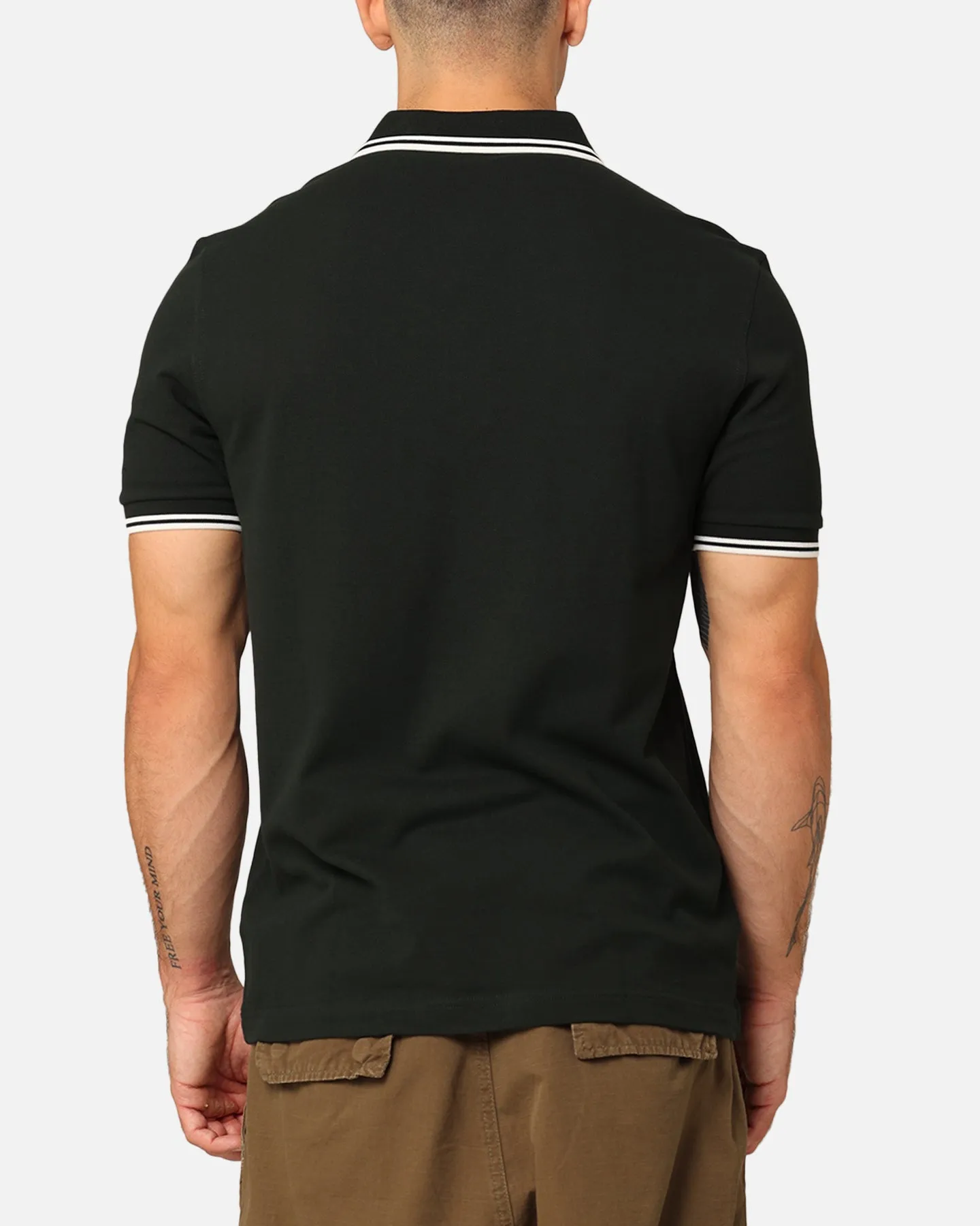 Fred Perry Twin Tipped Polo Shirt Night Green/Snow White sold by Culture Kings product image thumbnail 3