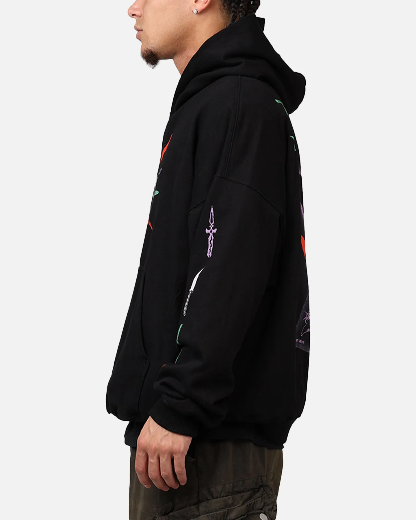 American Thrift X DC Batman The Joker Scars Premium Hoodie Black sold by Culture Kings product image thumbnail 5