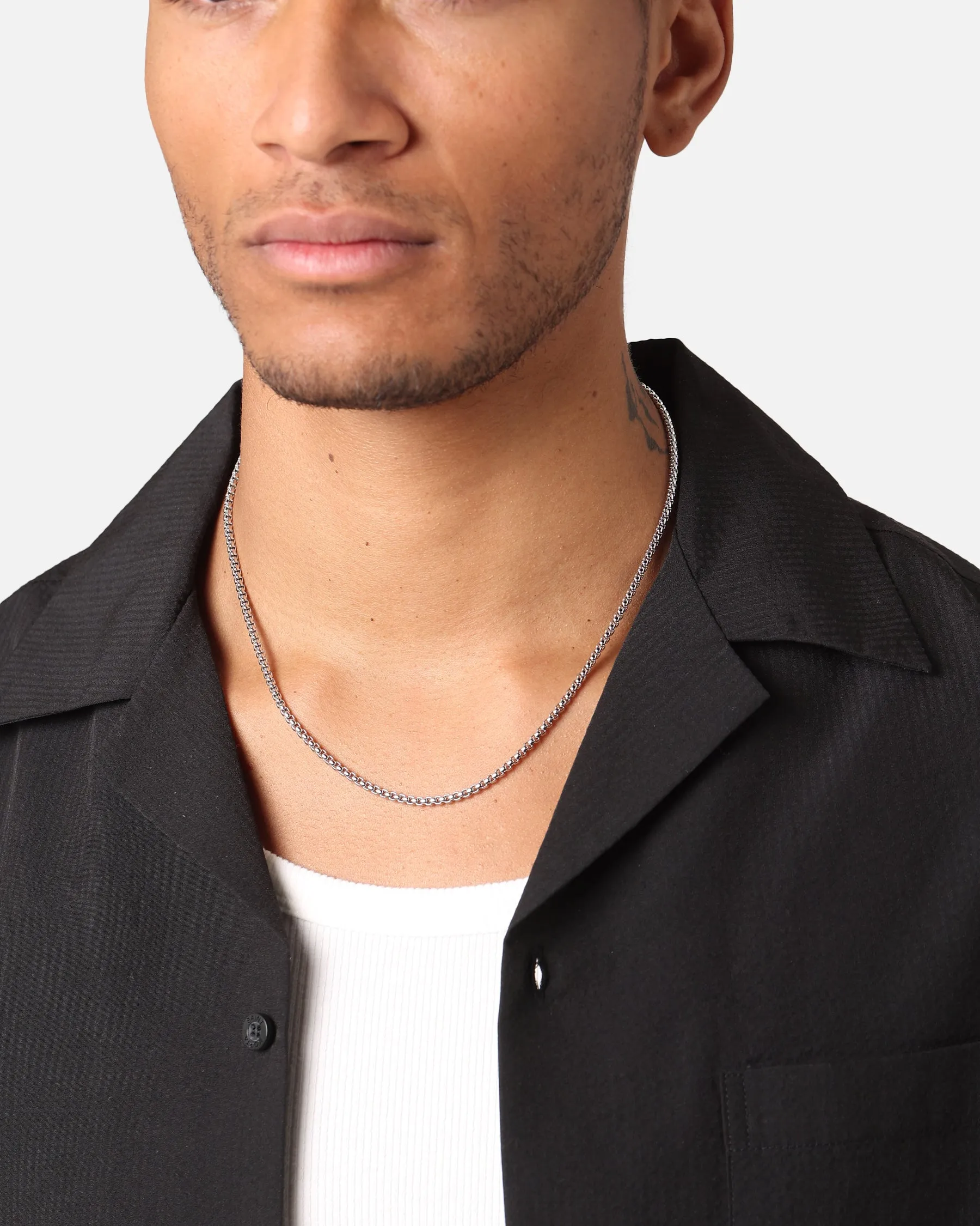 Saint Morta Square Pearl Chain White Gold sold by Culture Kings