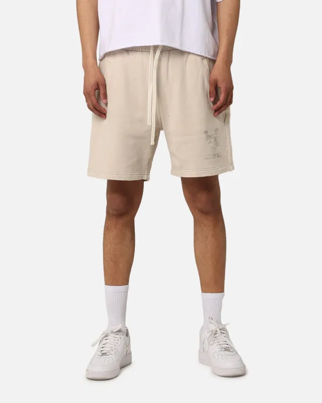 The Anti Order Hyphen Sweat Shorts Washed Stone sold by Culture Kings
