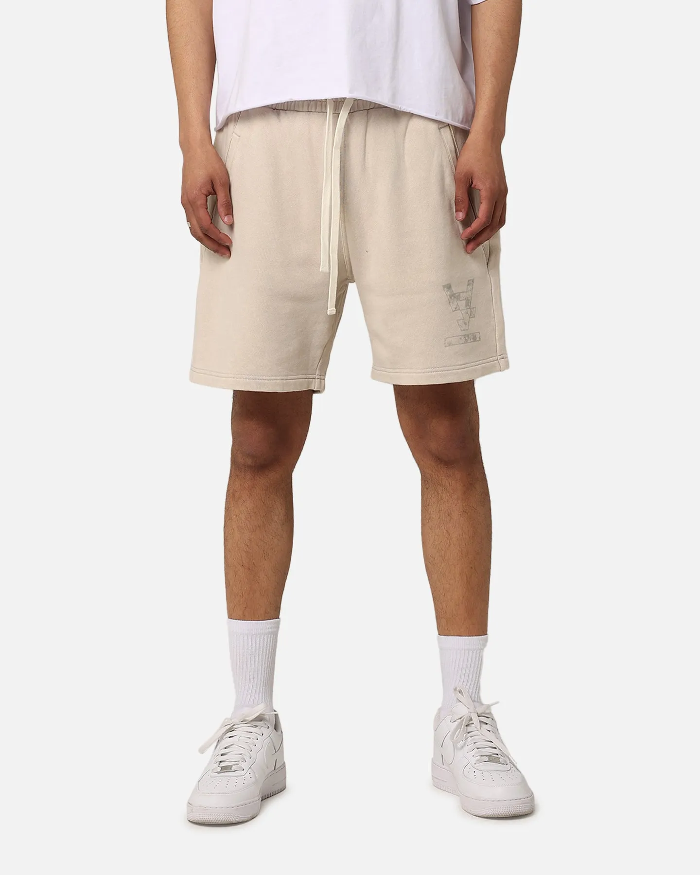 The Anti Order Hyphen Sweat Shorts Washed Stone sold by Culture Kings