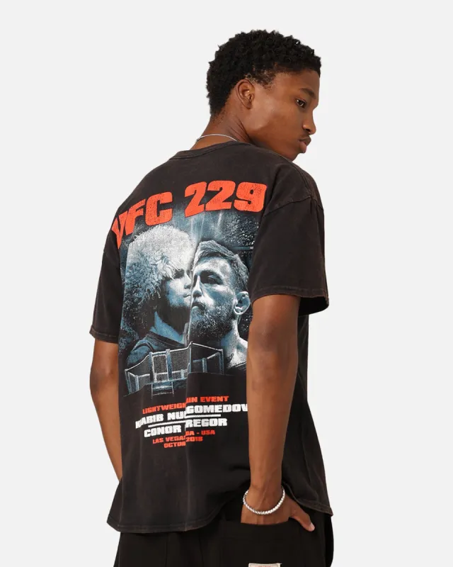 UFC By Goat Crew 229 Card: Khabib Nurmagomedov Vs. Conor McGregor T-Shirt Black Wash sold by Culture Kings
