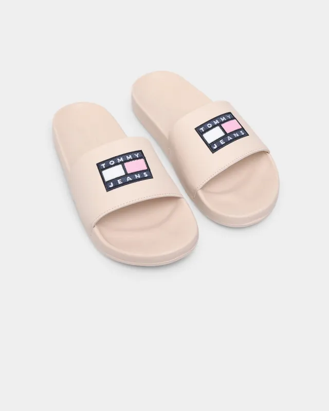 Tommy Jeans Women's Flag Cord Pool Slides Smooth Stone sold by Culture Kings