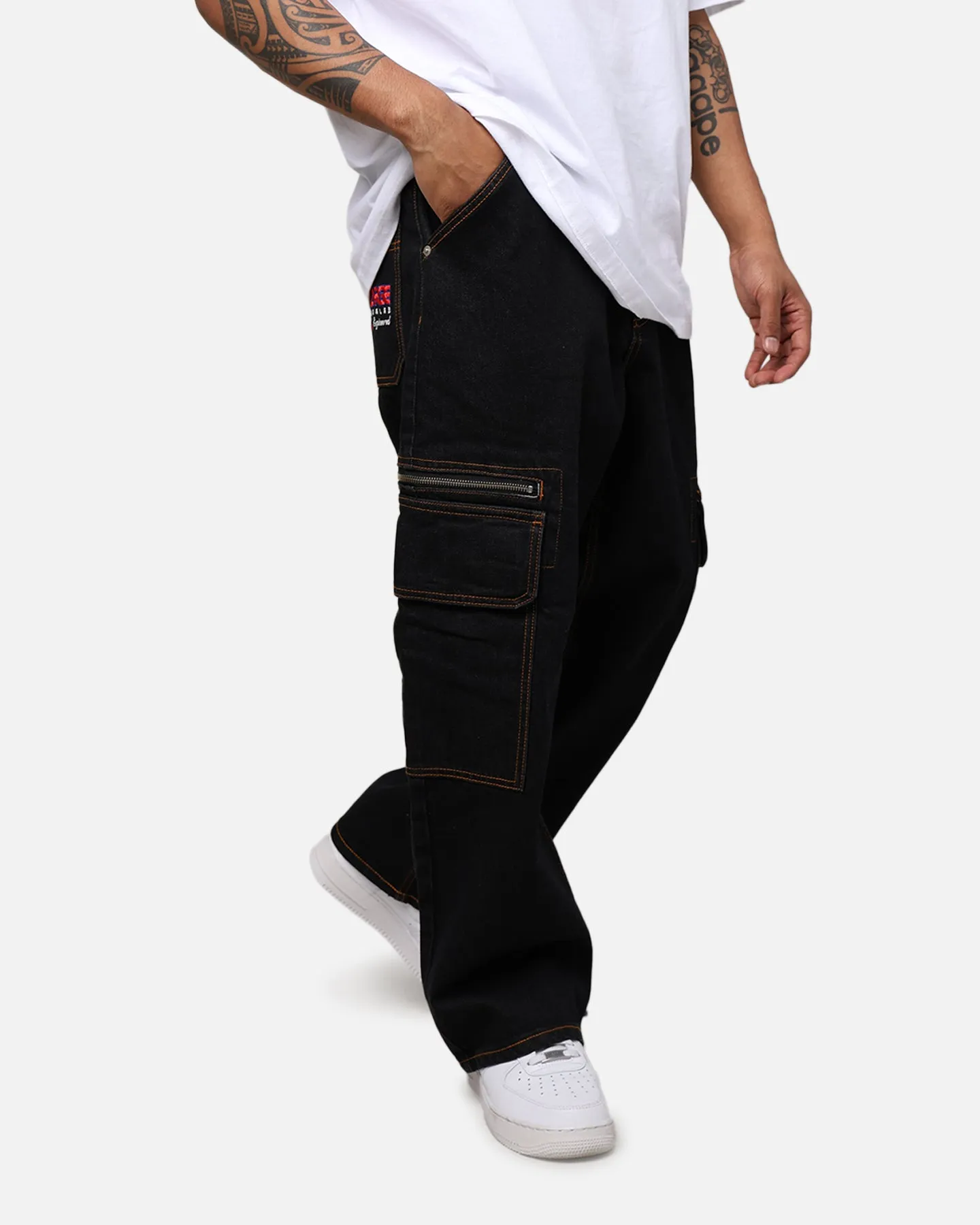 X-Large Inc Denim Cargo Pants Black sold by Culture Kings product image thumbnail 4