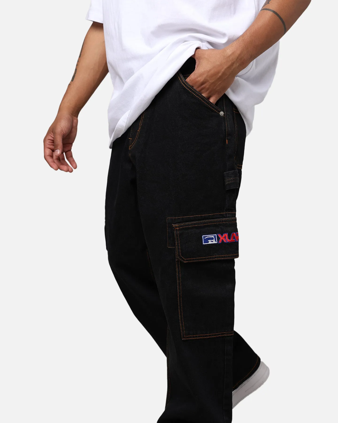 X-Large Inc Denim Cargo Pants Black sold by Culture Kings product image thumbnail 5