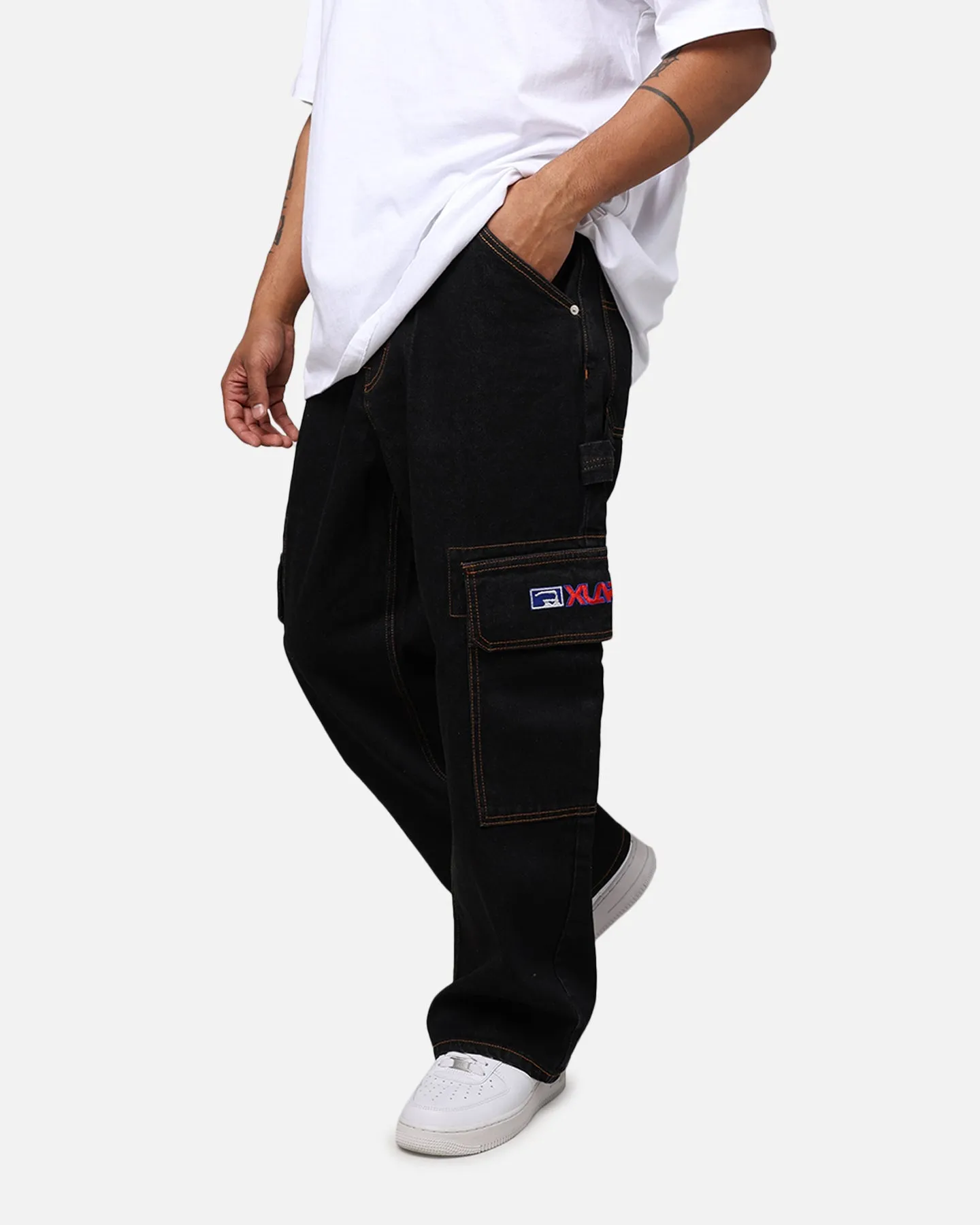 X-Large Inc Denim Cargo Pants Black sold by Culture Kings product image thumbnail 3