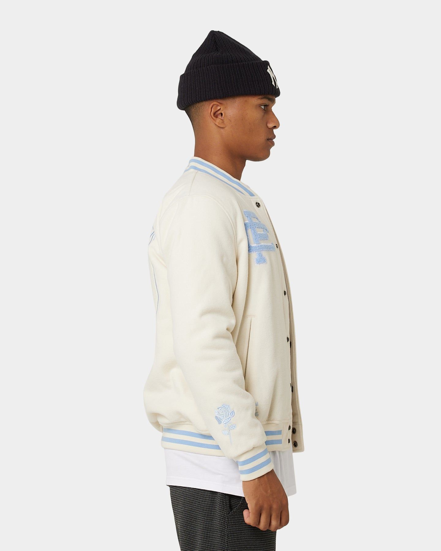 Carre Peace Varsity Jacket Off White/Blue sold by Culture Kings product image thumbnail 8