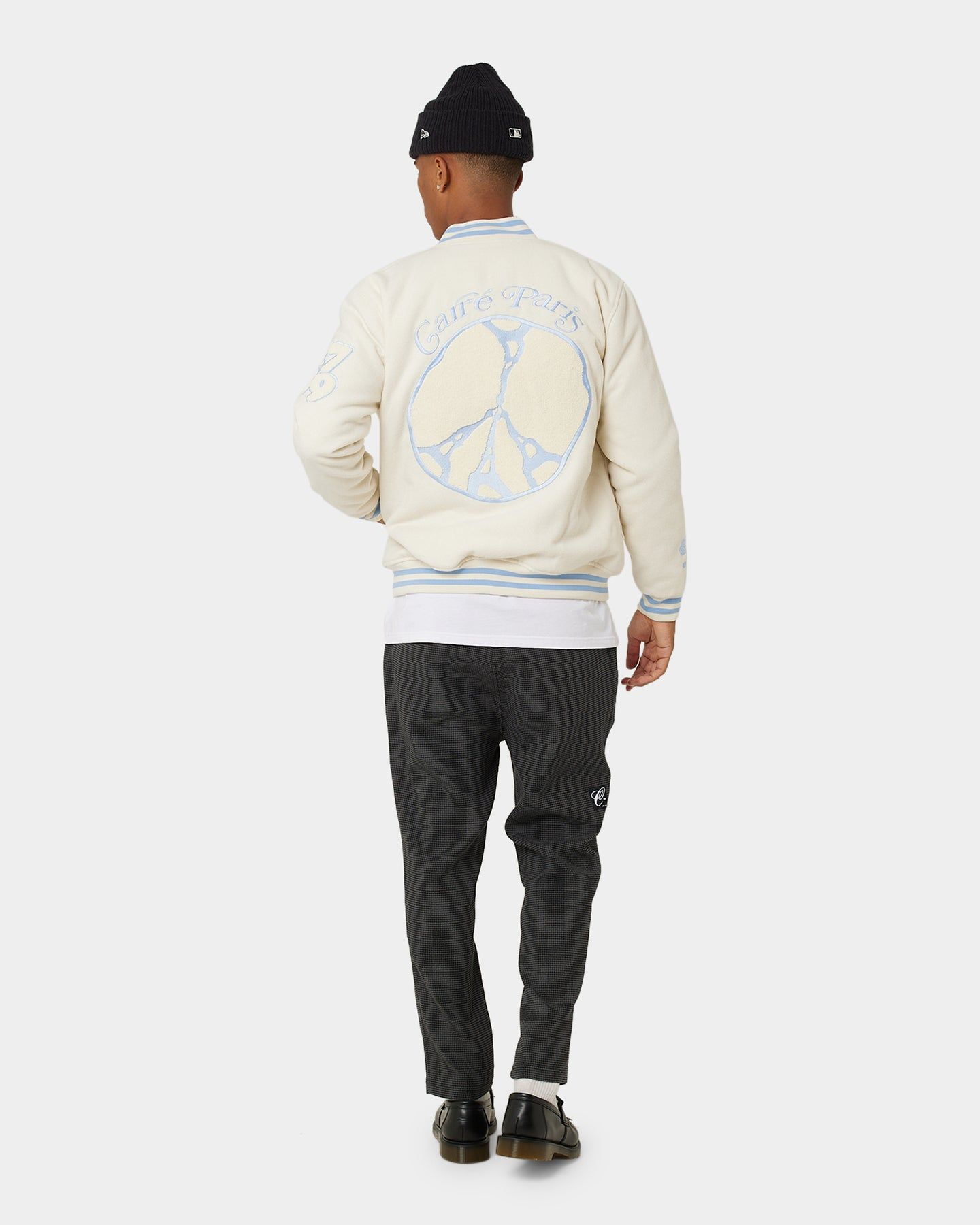 Carre Peace Varsity Jacket Off White/Blue sold by Culture Kings product image thumbnail 10