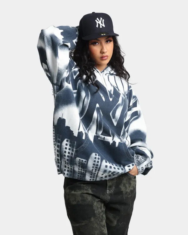 Supreme New York Yankees Airbrush Hood Sweatshirt White sold by Culture Kings