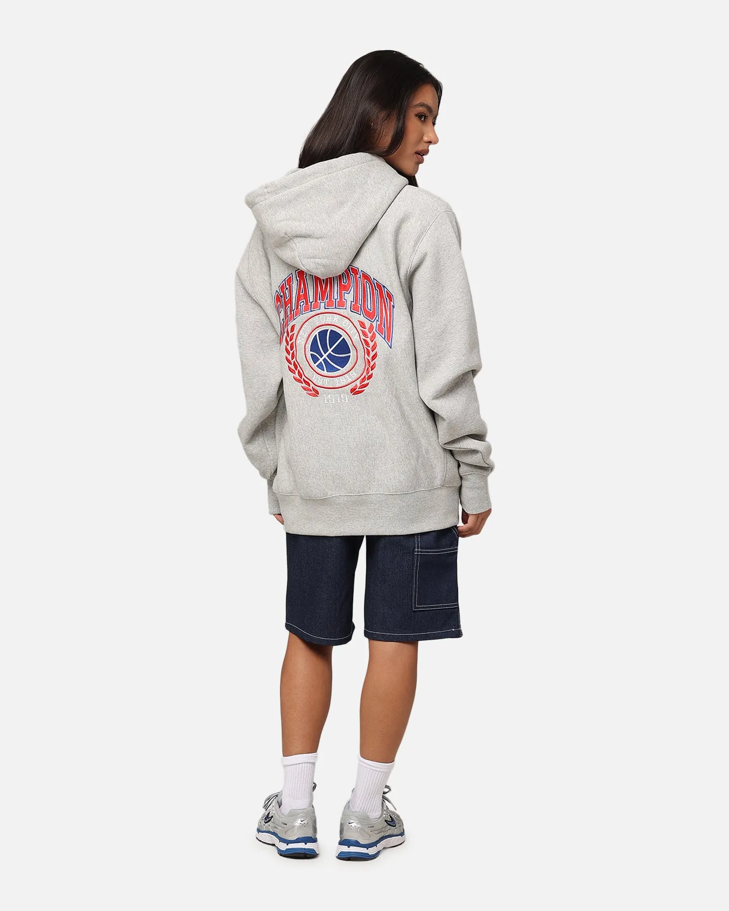 Champion Reverse Weave Field Basketball Hoodie Oxford Heather sold by Culture Kings product image thumbnail 3