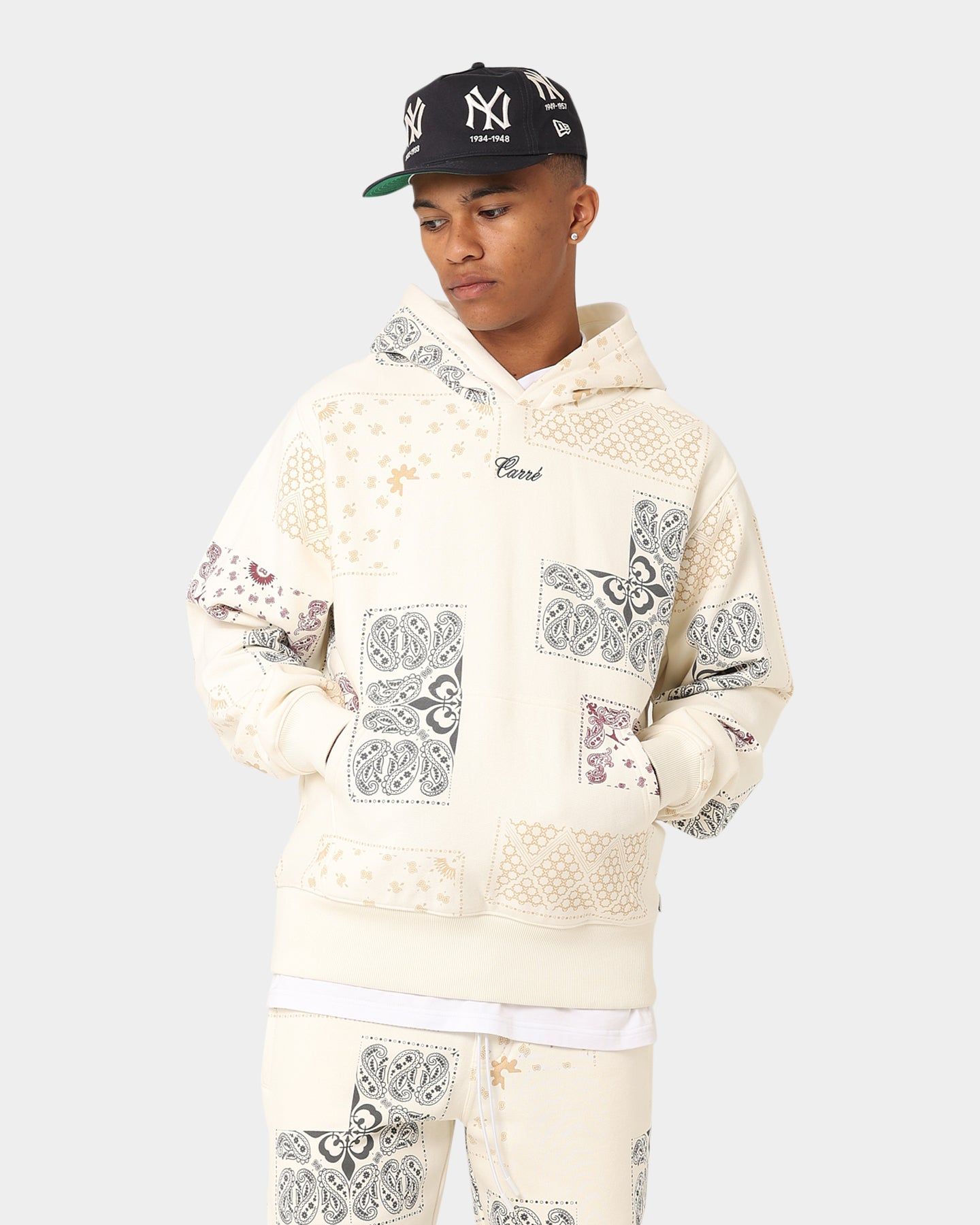 Carre Fragment Paisley Hoodie Off White sold by Culture Kings product image thumbnail 3