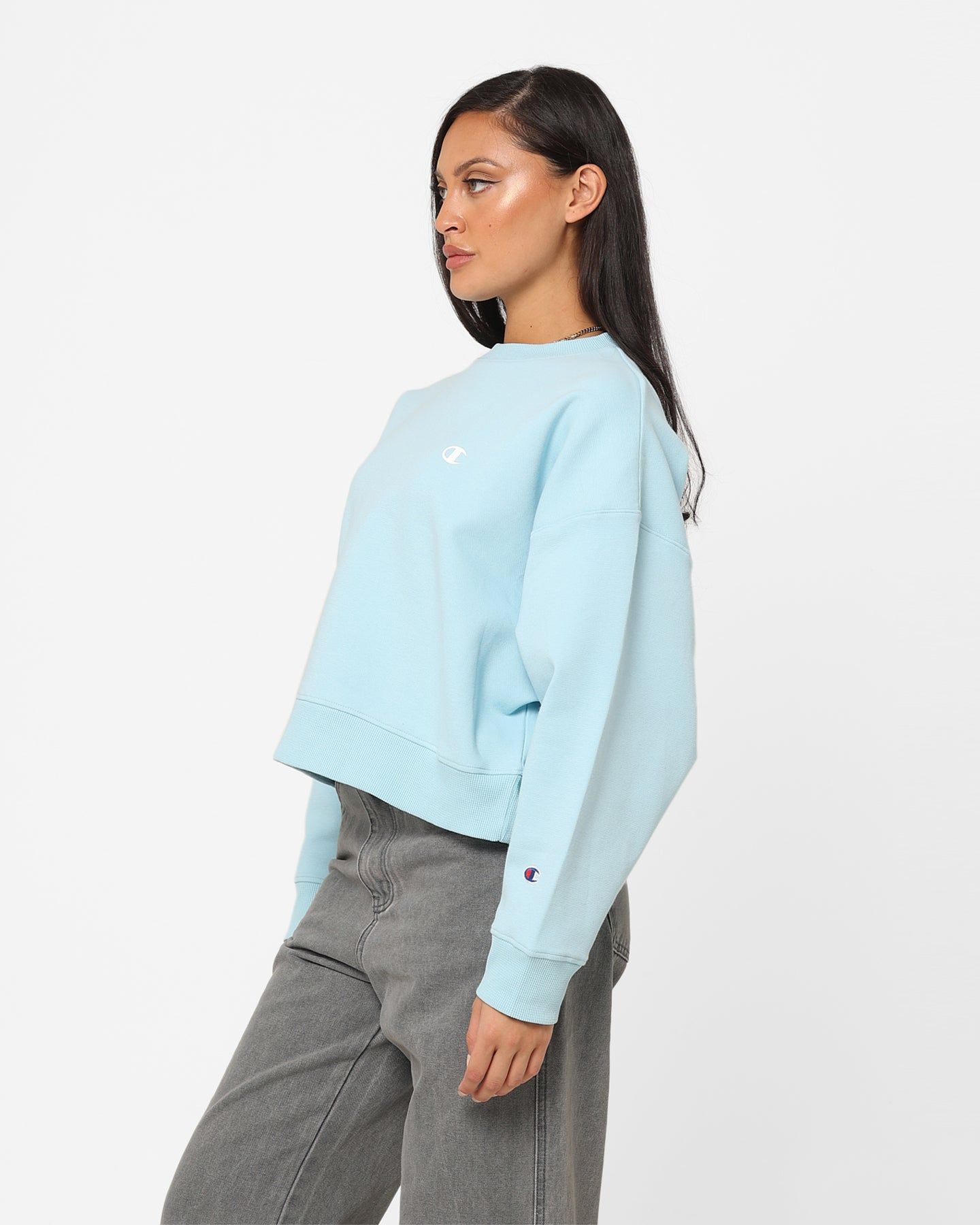 Champion Women's Rochester Base Crewneck Iced Blue CSI sold by Culture Kings product image thumbnail 6