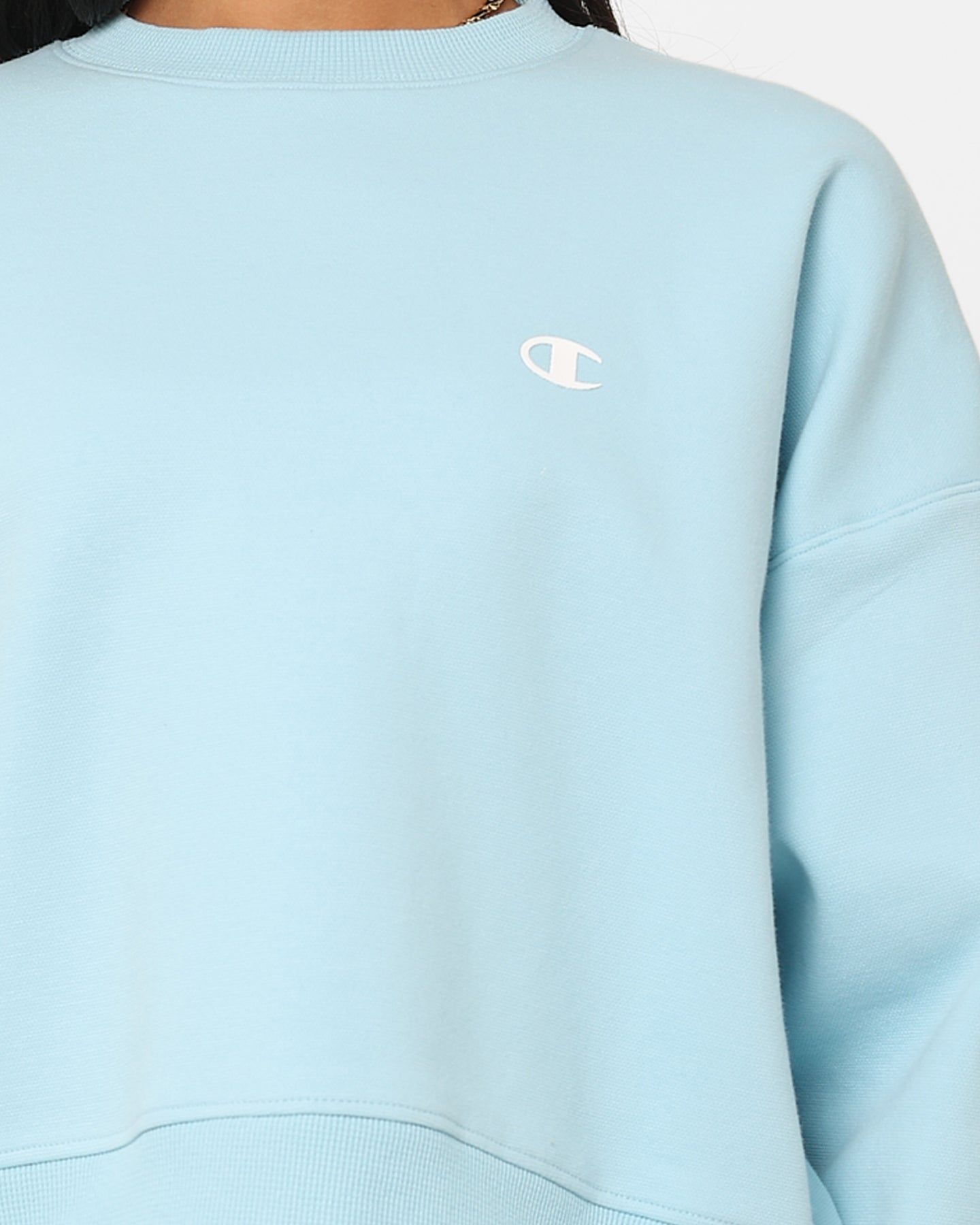 Champion Women's Rochester Base Crewneck Iced Blue CSI sold by Culture Kings product image thumbnail 3