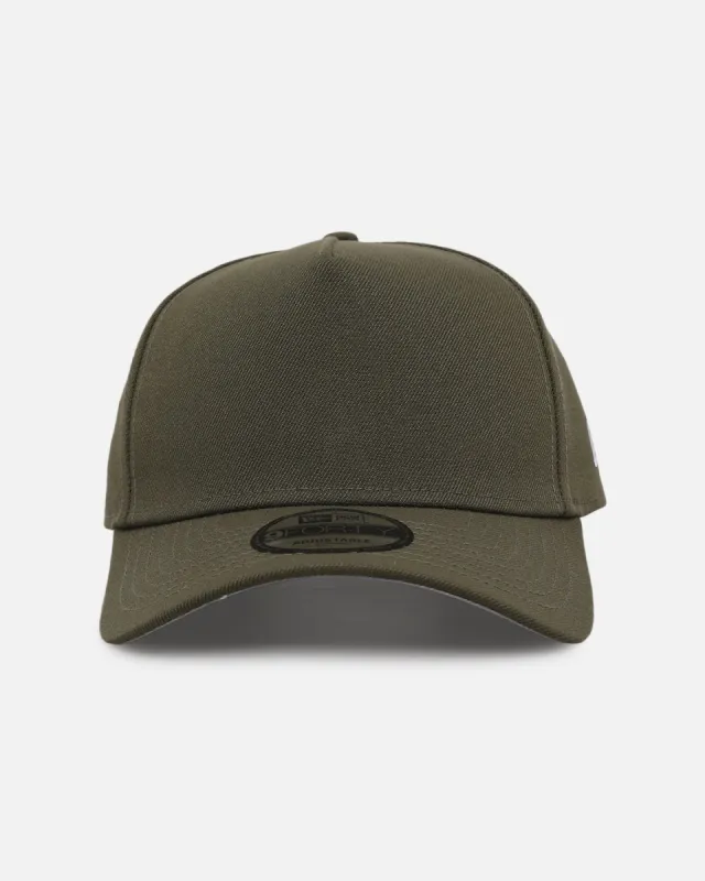 New Era Blank 9FORTY A-Frame Snapback New Olive sold by Culture Kings