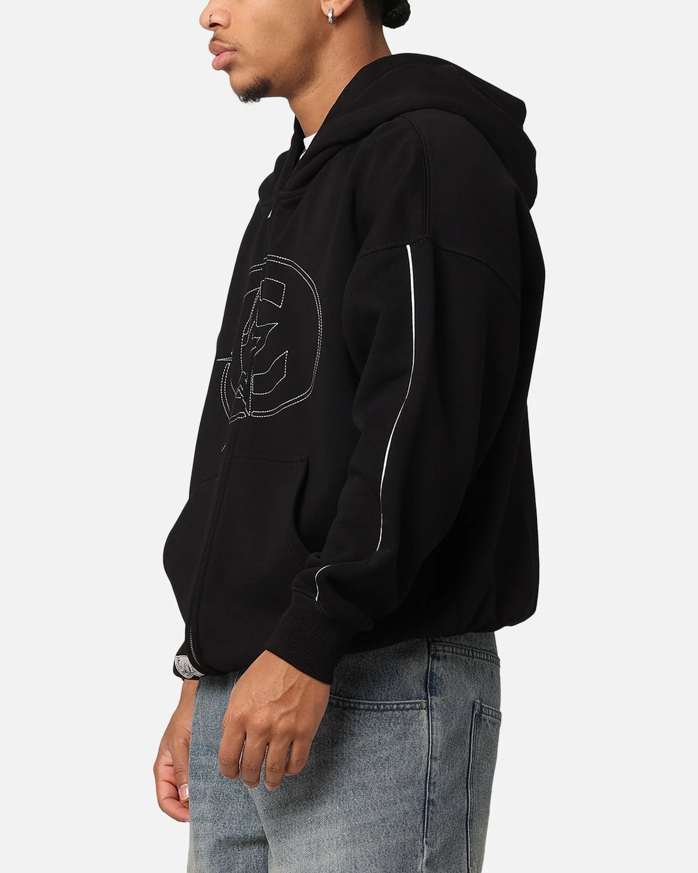 Carre C-Superstar Pipe Zip Hoodie Black sold by Culture Kings product image thumbnail 5