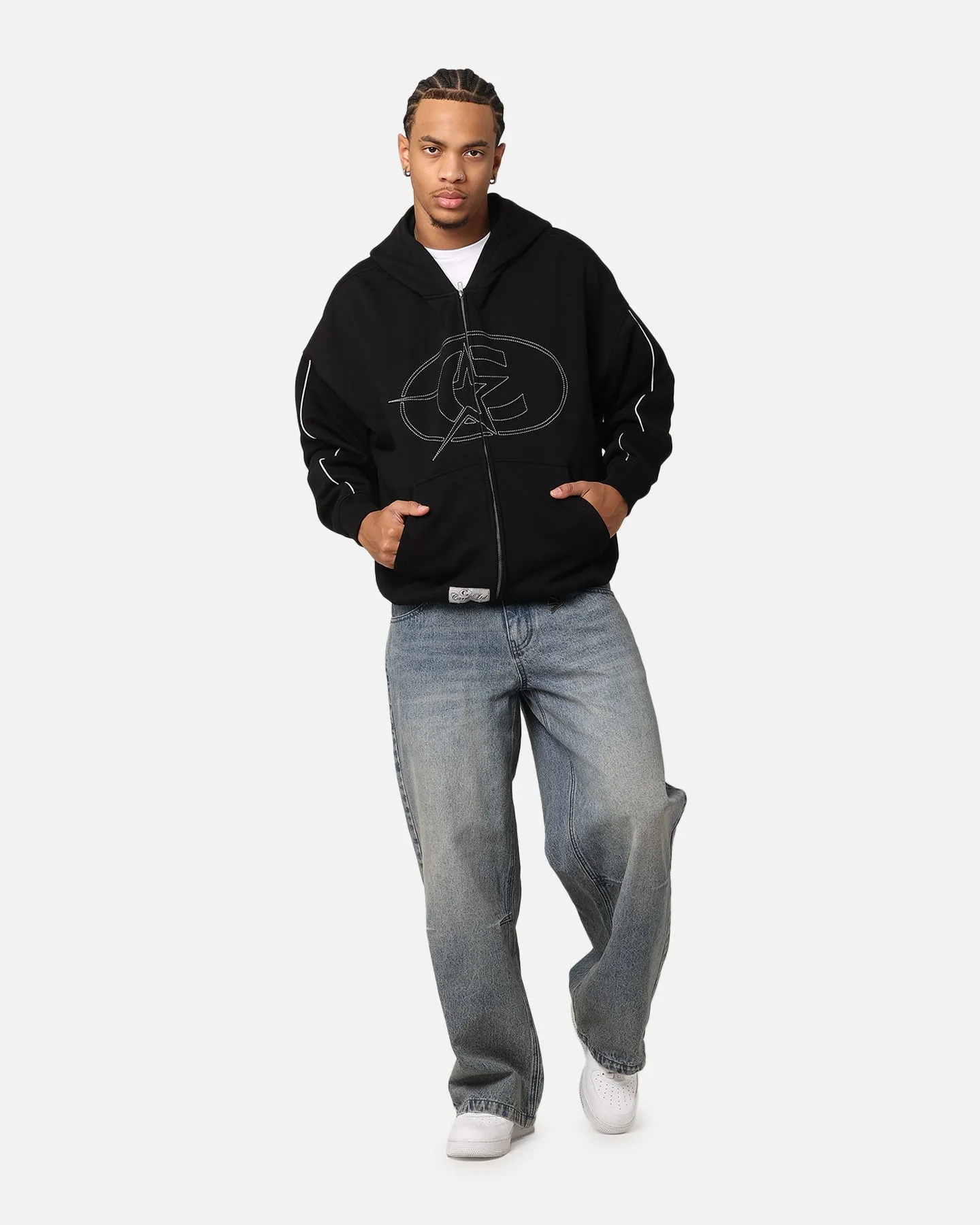 Carre C-Superstar Pipe Zip Hoodie Black sold by Culture Kings product image thumbnail 2