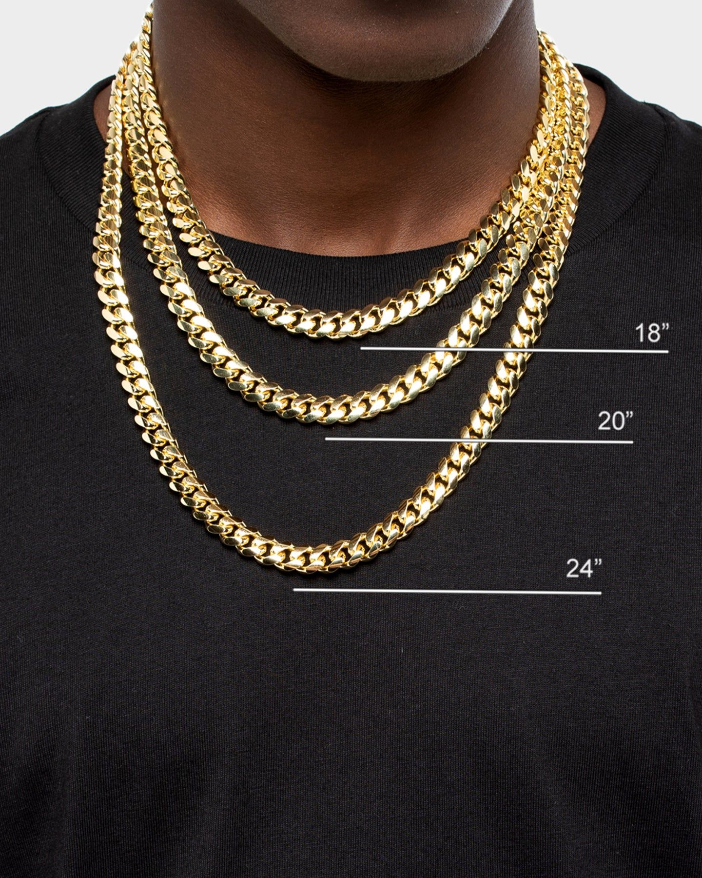 House Of Auric Cuban Link 10mm 18" Chain 18K Gold Vermeil sold by Culture Kings product image thumbnail 3