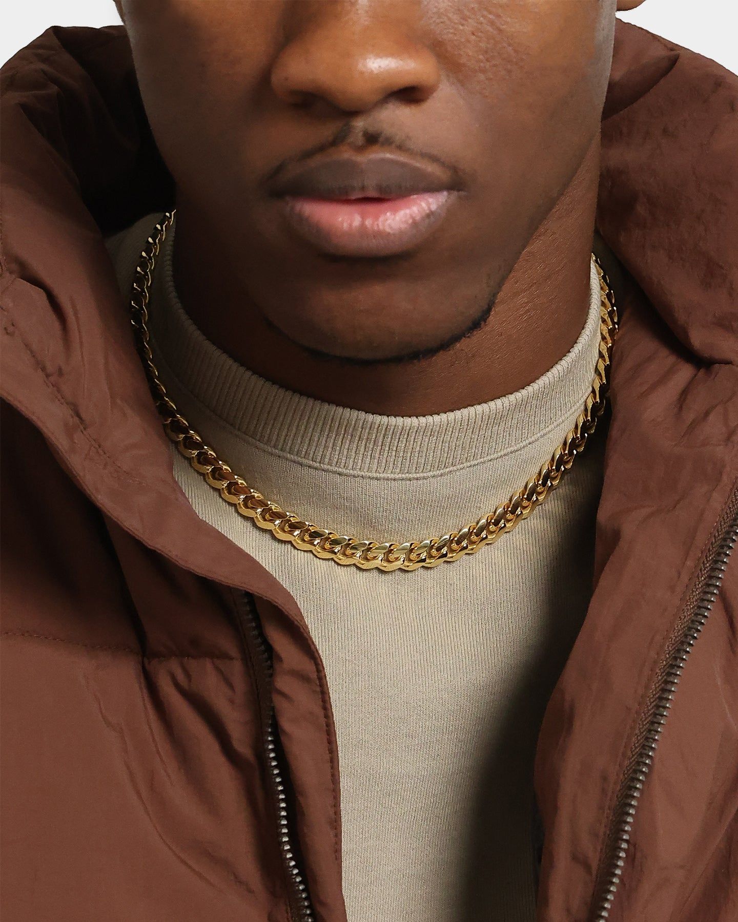 House Of Auric Cuban Link 10mm 18" Chain 18K Gold Vermeil sold by Culture Kings