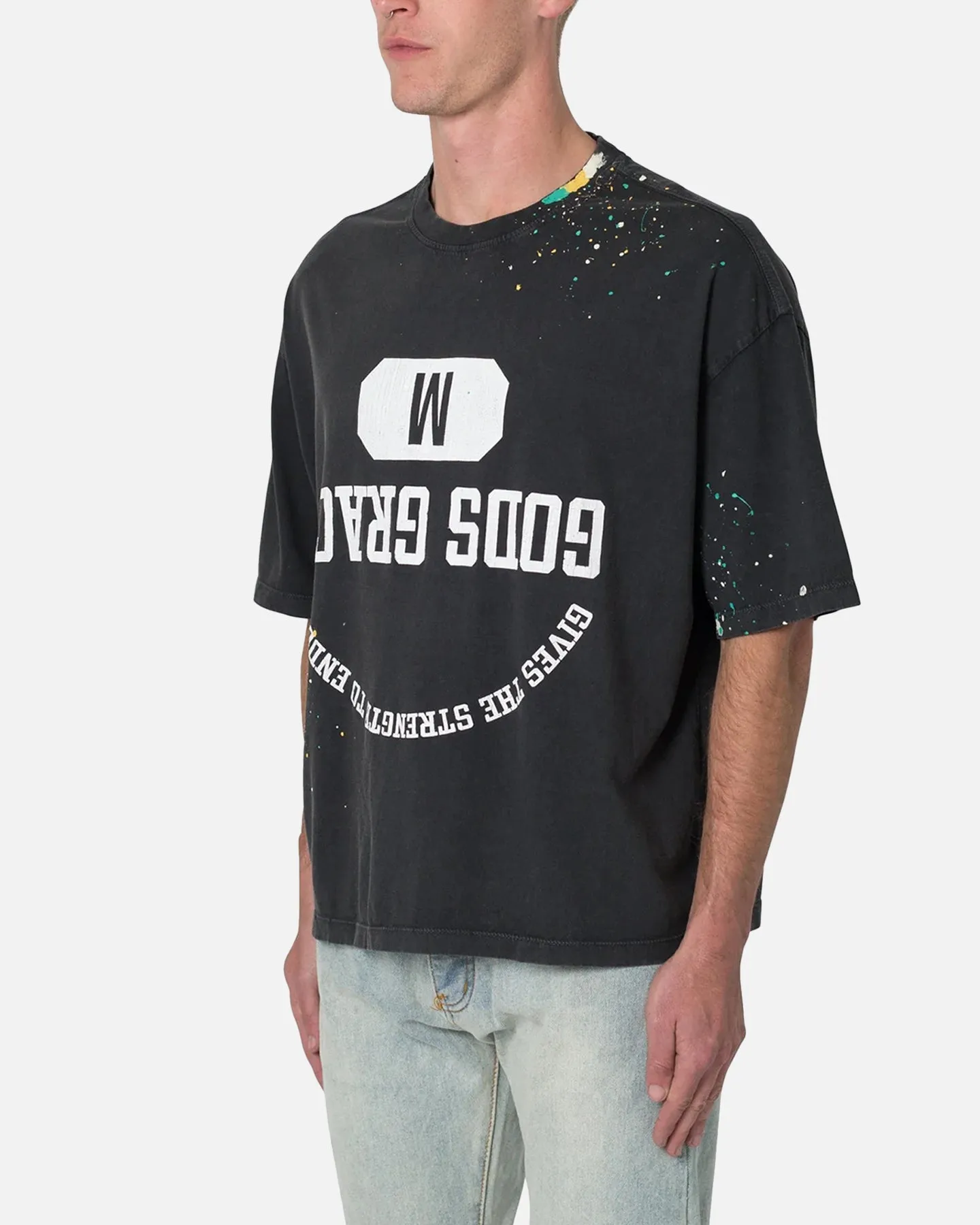 MNML Gods Grace Vintage T-Shirt Washed Black sold by Culture Kings product image thumbnail 2