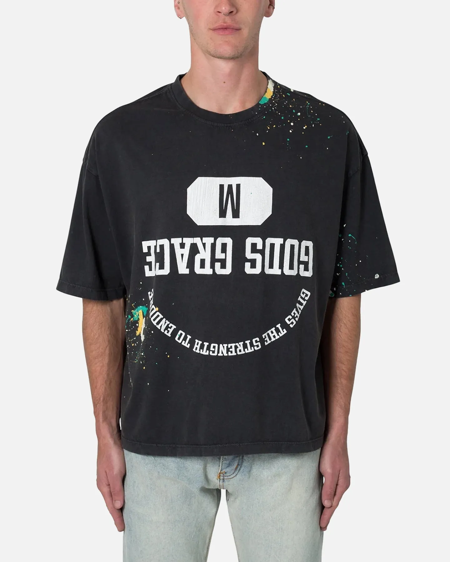 MNML Gods Grace Vintage T-Shirt Washed Black sold by Culture Kings