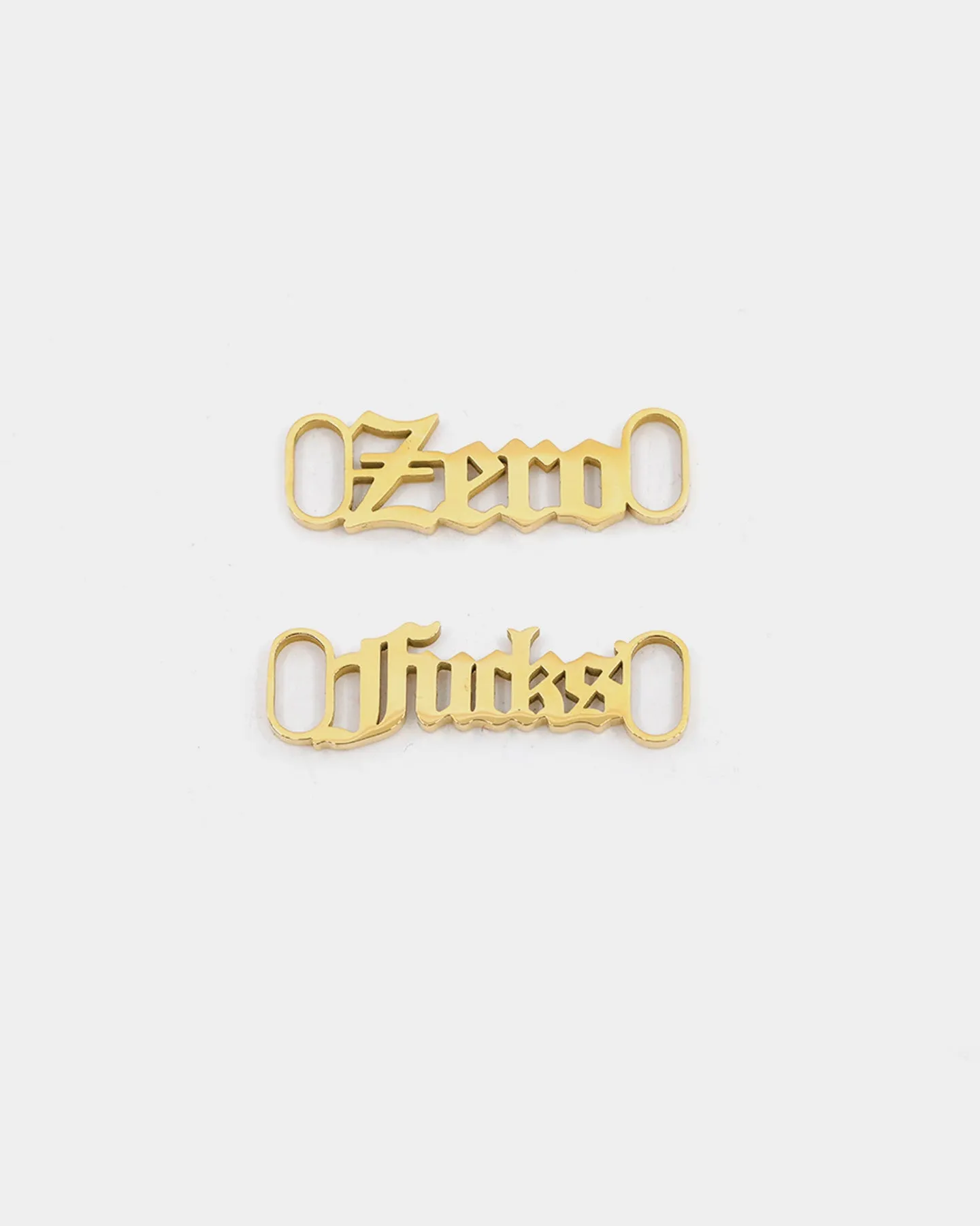 Raising Hell Women's Zero F*cks Shoe Charm Gold sold by Culture Kings product image thumbnail 3