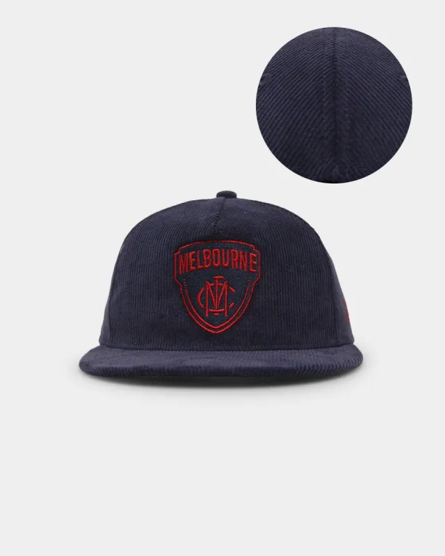 New Era Melbourne Demons 'AFL 2023 Team Corduroy' Golfer Snapback Navy sold by Culture Kings