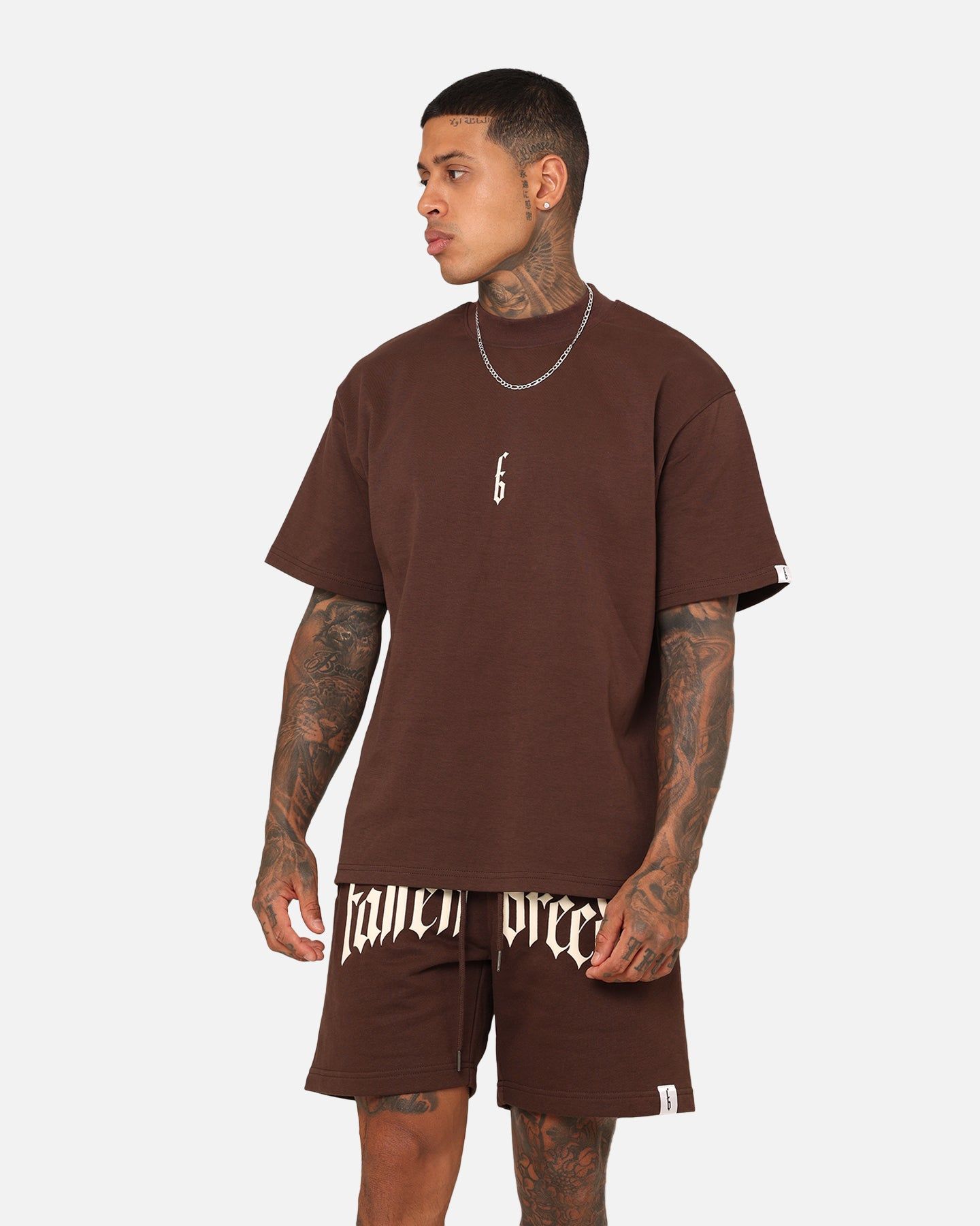 Fallen Breed Monogram T-Shirt Brown/Off White sold by Culture Kings product image thumbnail 2