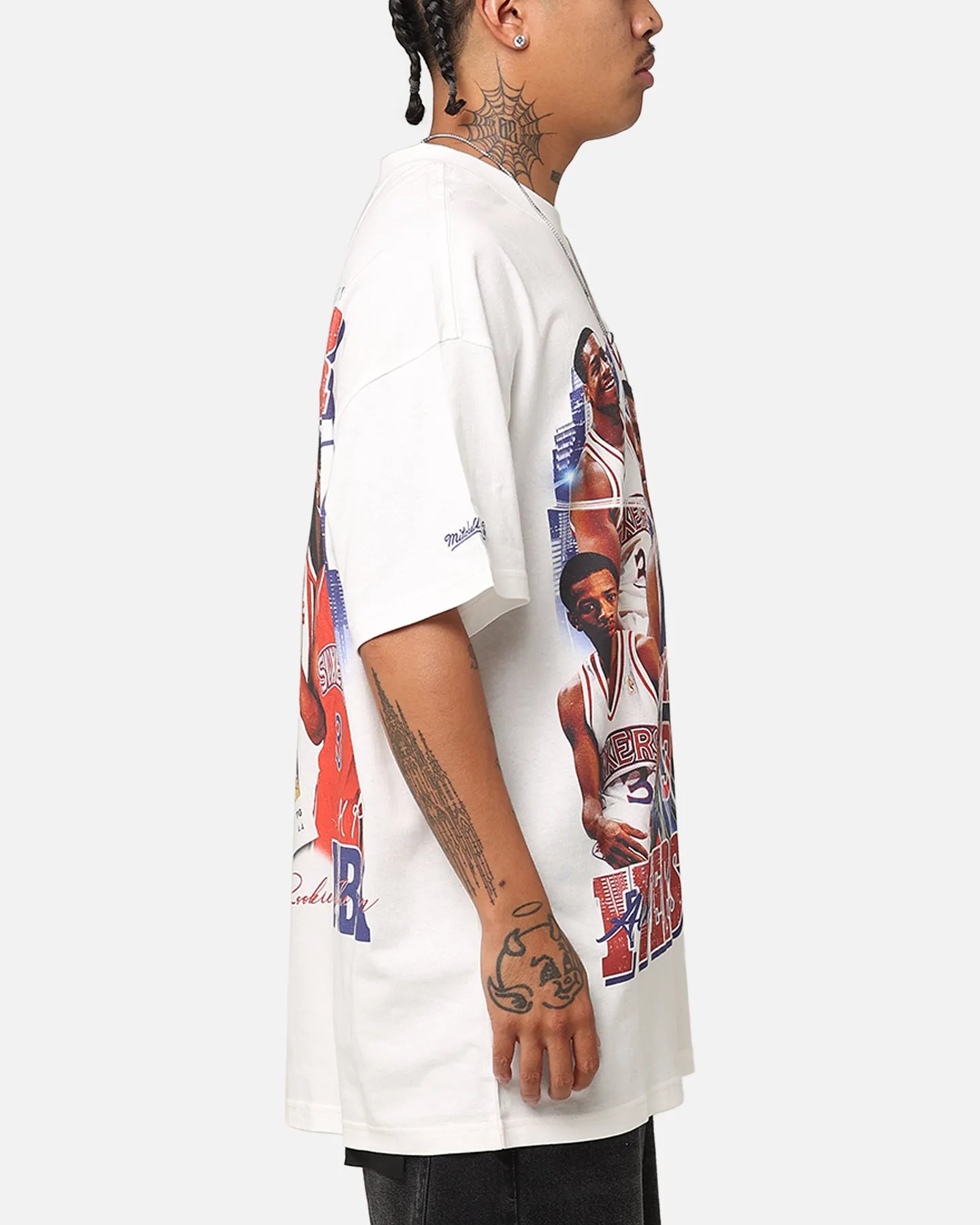 Mitchell & Ness Philadelphia 76ers Allen Iverson Rookie Season T-Shirt Vintage White sold by Culture Kings product image thumbnail 5