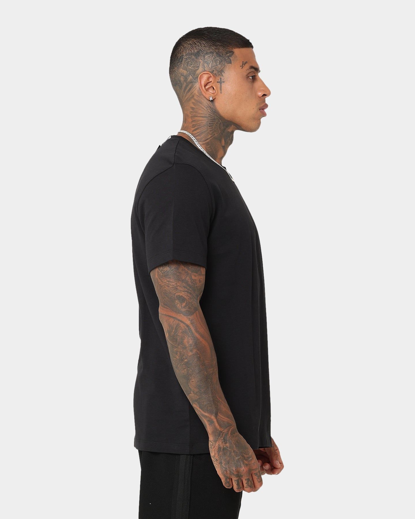 Fred Perry X Raf Simons Printed Sleeve T-Shirt Black sold by Culture Kings product image thumbnail 5