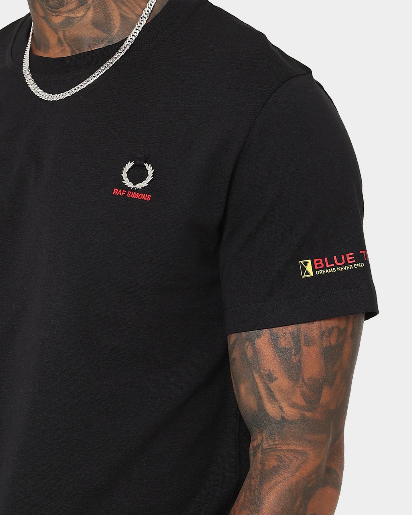 Fred Perry X Raf Simons Printed Sleeve T-Shirt Black sold by Culture Kings product image thumbnail 7
