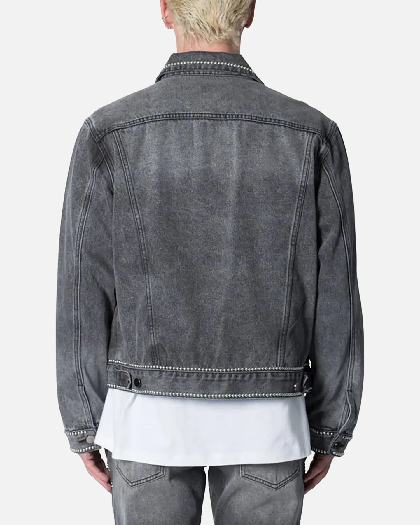 MNML Flat Studded Trucker Jacket Black sold by Culture Kings product image thumbnail 4