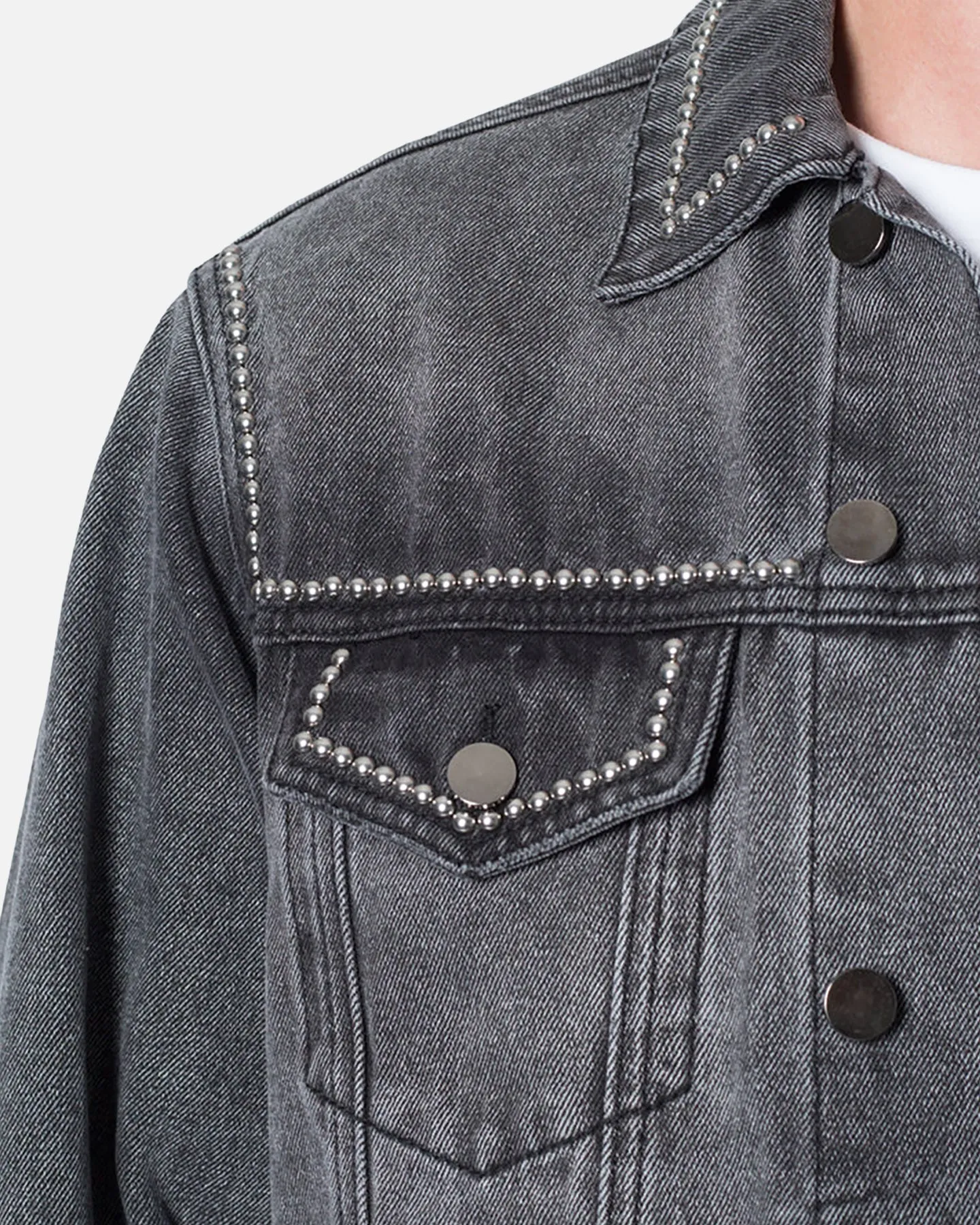 MNML Flat Studded Trucker Jacket Black sold by Culture Kings product image thumbnail 5