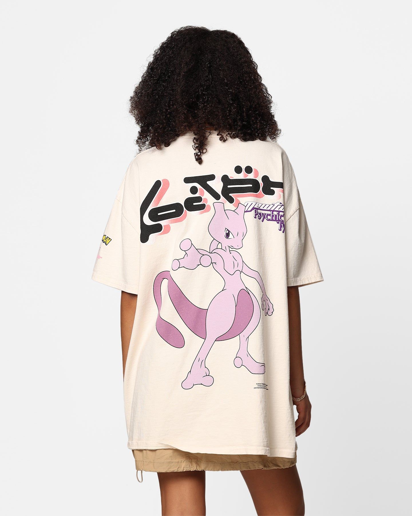 Loiter X Pokémon Mewtwo Premium T-Shirt Off White sold by Culture Kings product image thumbnail 2