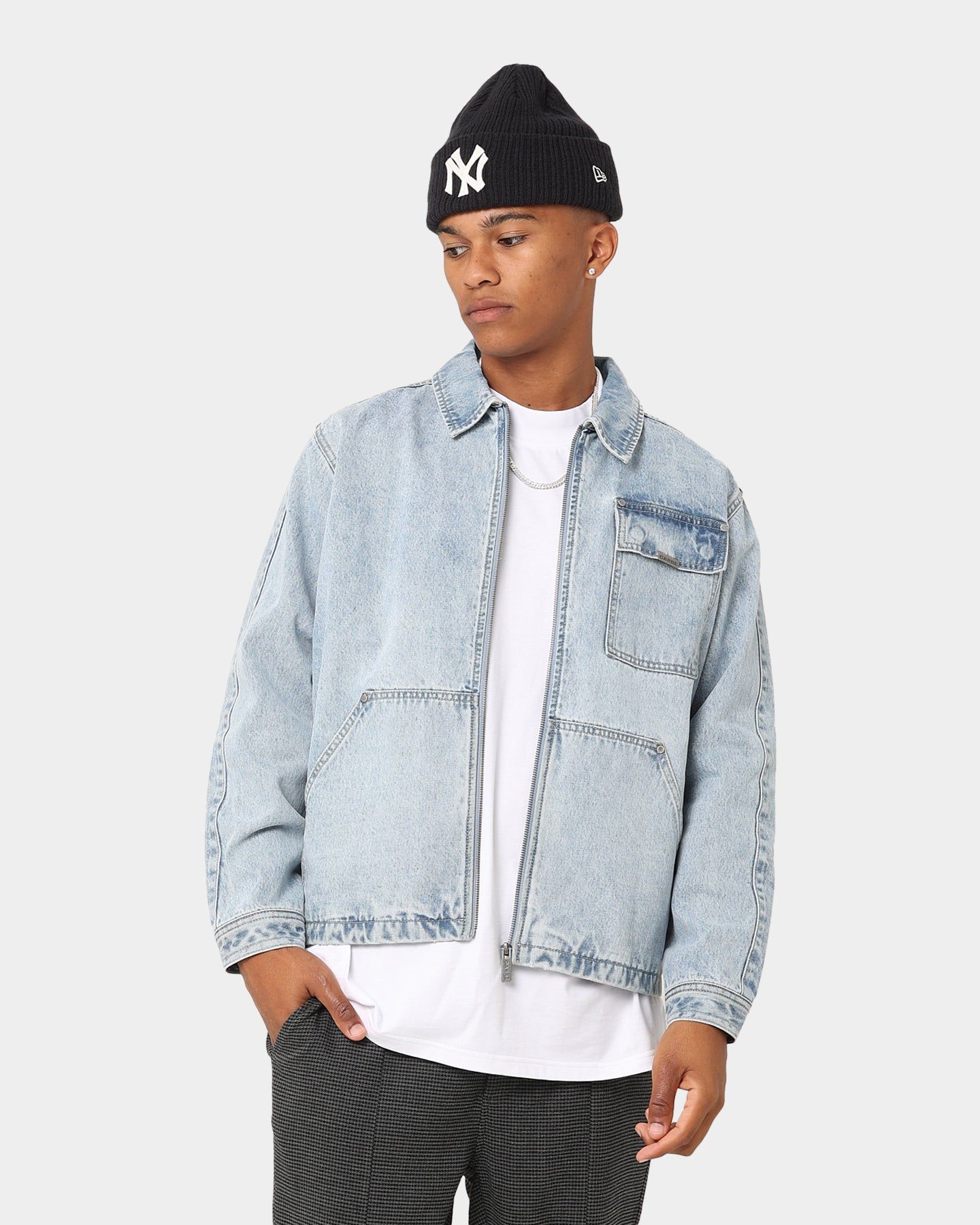 Carre Constructed Work Jacket Light Blue Denim sold by Culture Kings product image thumbnail 3
