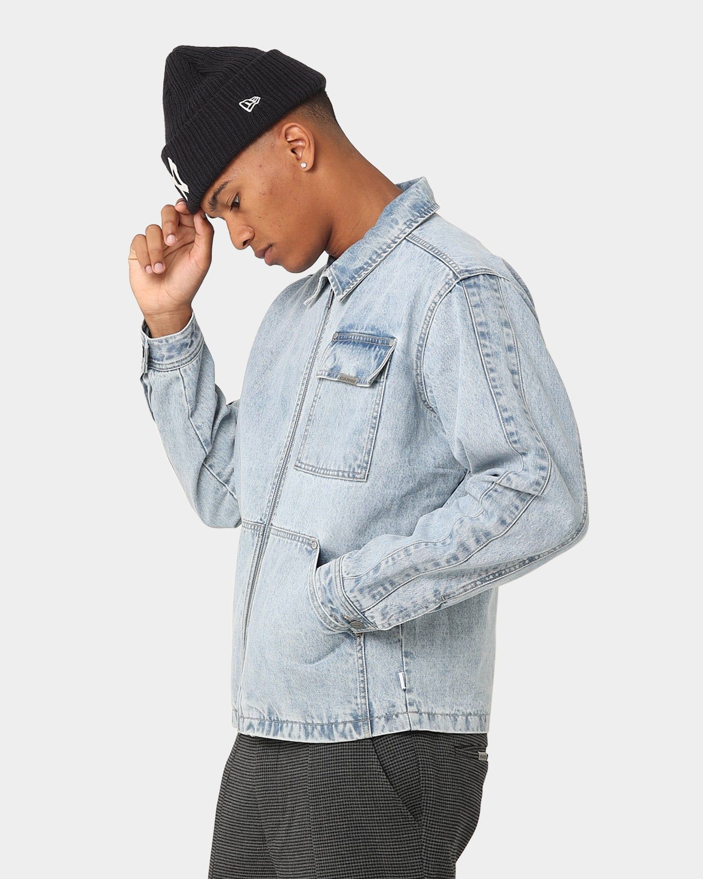 Carre Constructed Work Jacket Light Blue Denim sold by Culture Kings product image thumbnail 8