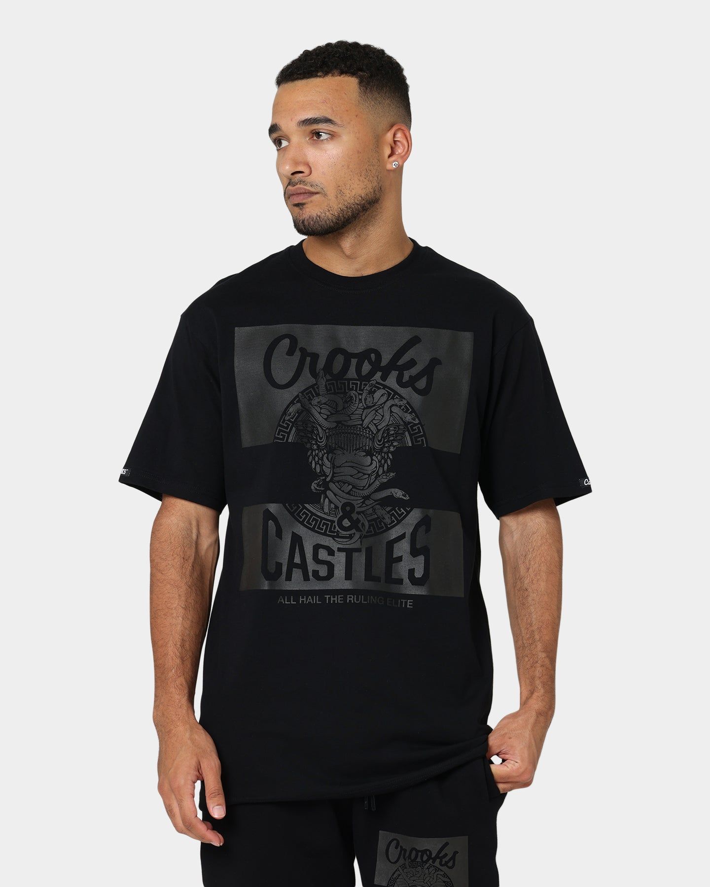 Crooks & Castles Mad Klepto T-Shirt Black sold by Culture Kings