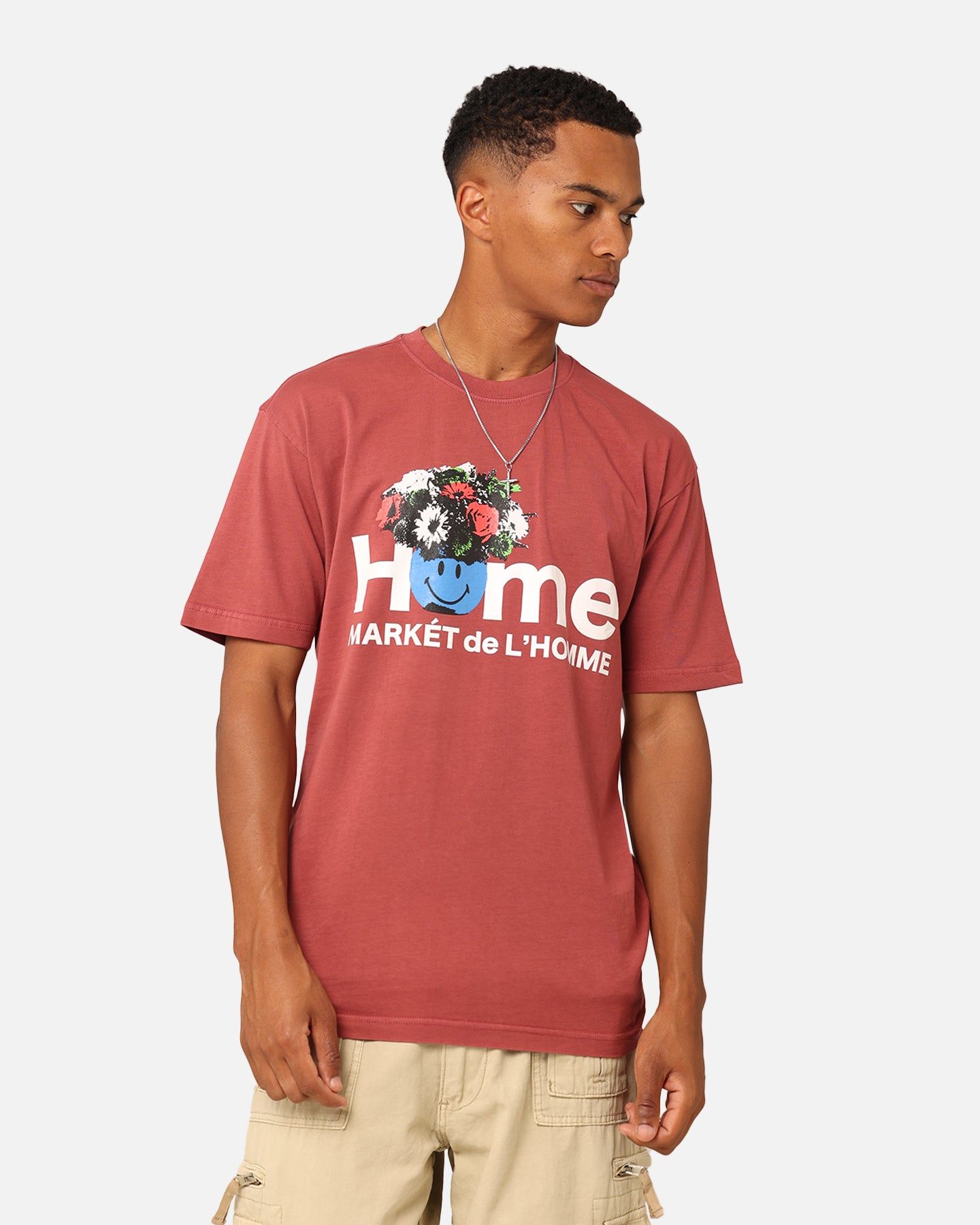 Market Smiley Market De L'Homme T-Shirt Berry sold by Culture Kings