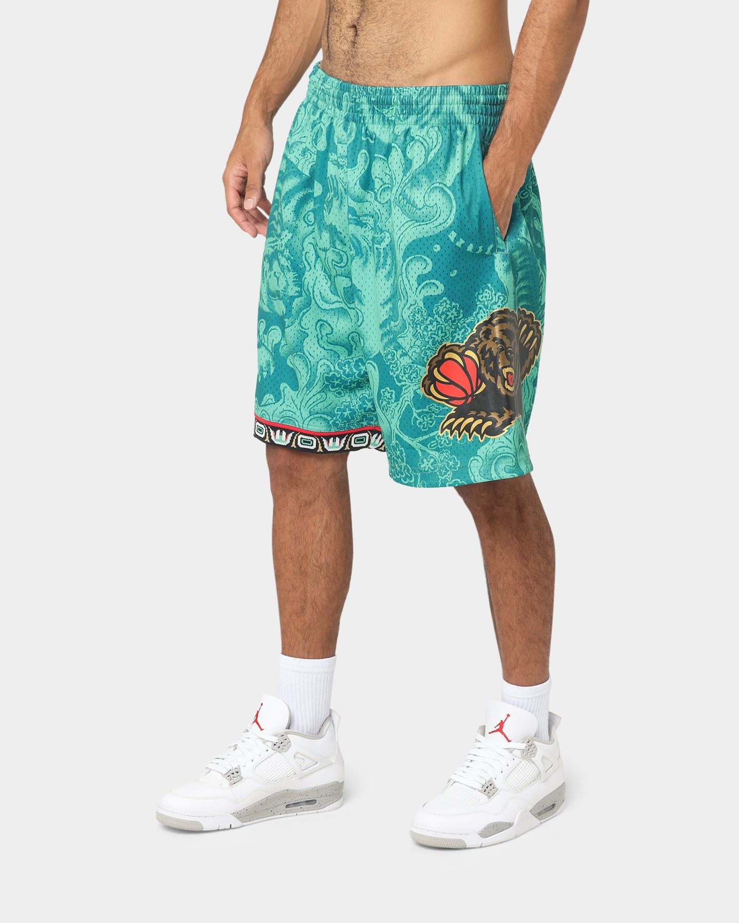 Mitchell & Ness Memphis Grizzlies Swingman Shorts Teal sold by Culture Kings