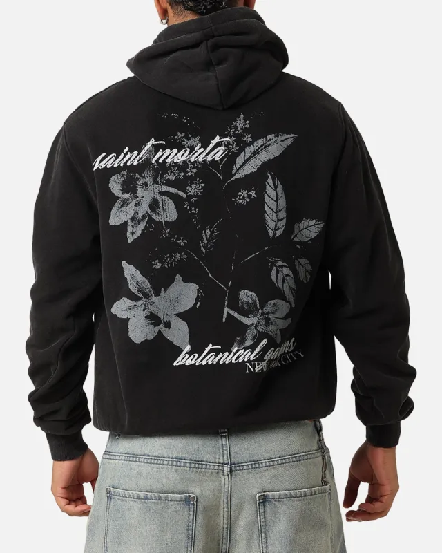 Saint Morta Flower Press Hoodie Vintage Black sold by Culture Kings
