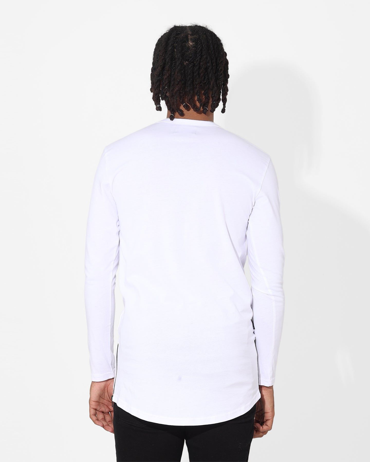 Saint Morta Drop Tail Long Sleeve T-Shirt White sold by Culture Kings product image thumbnail 4