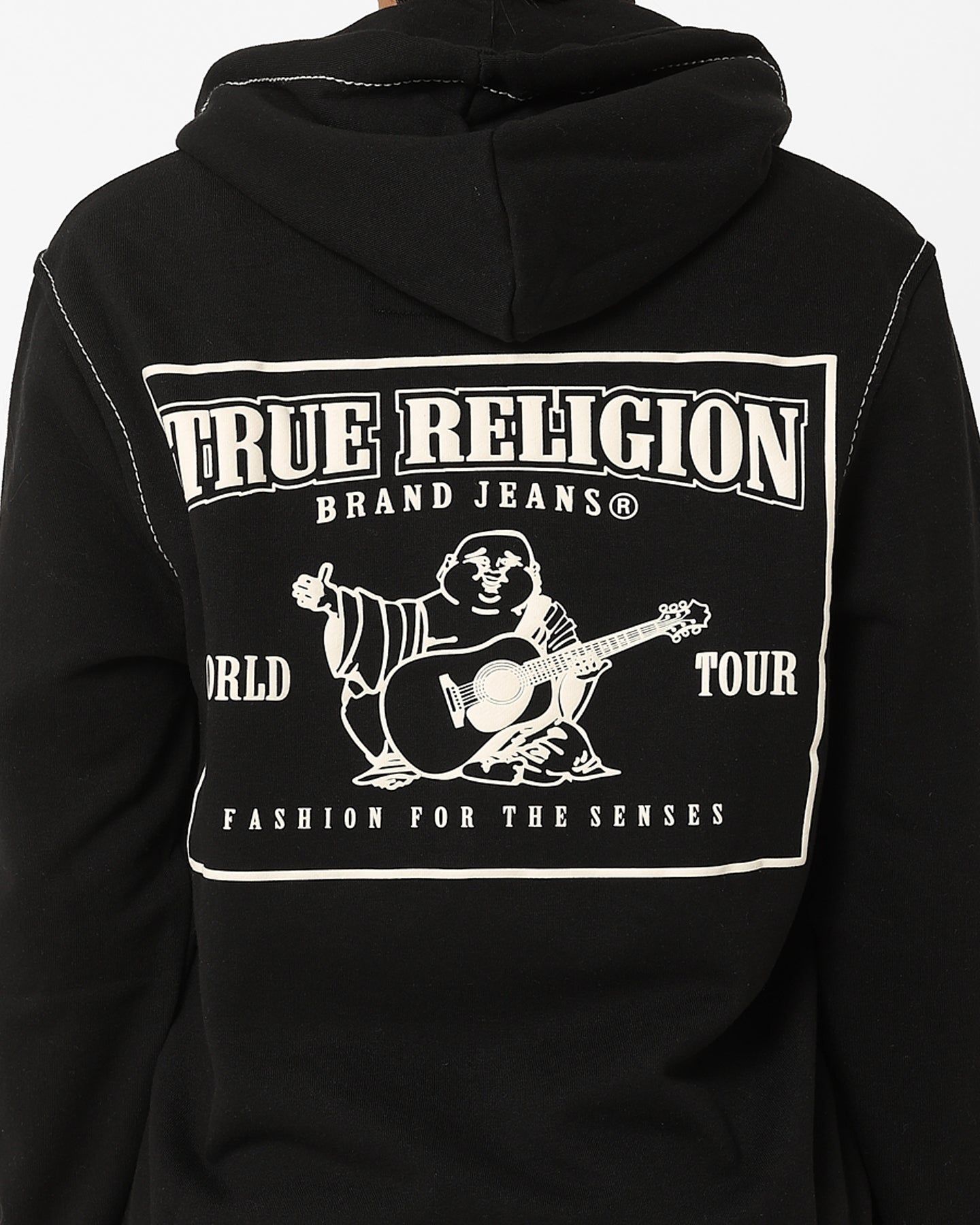 True Religion Big T Zip Thru Jacket Jet Black sold by Culture Kings product image thumbnail 5