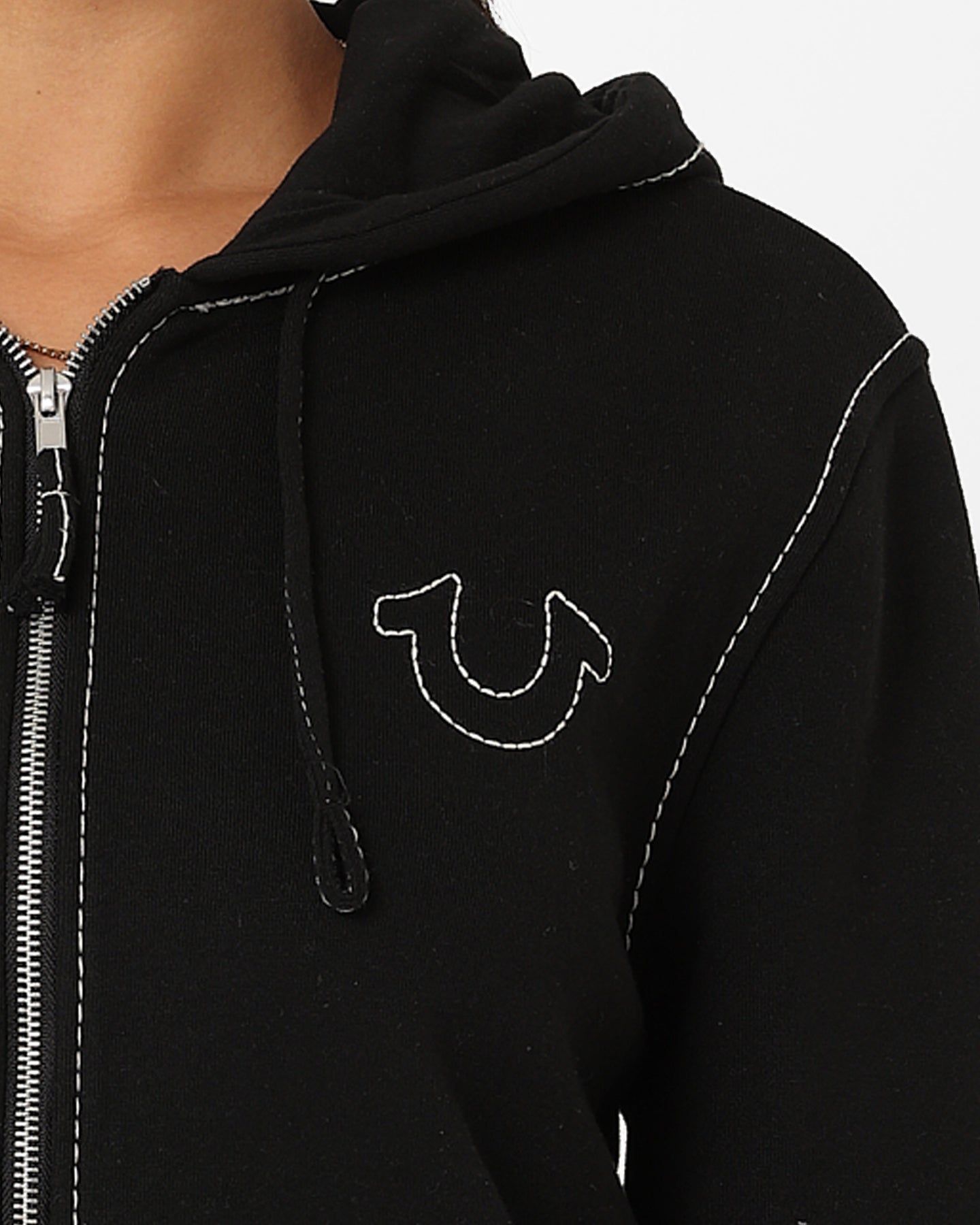 True Religion Big T Zip Thru Jacket Jet Black sold by Culture Kings product image thumbnail 4