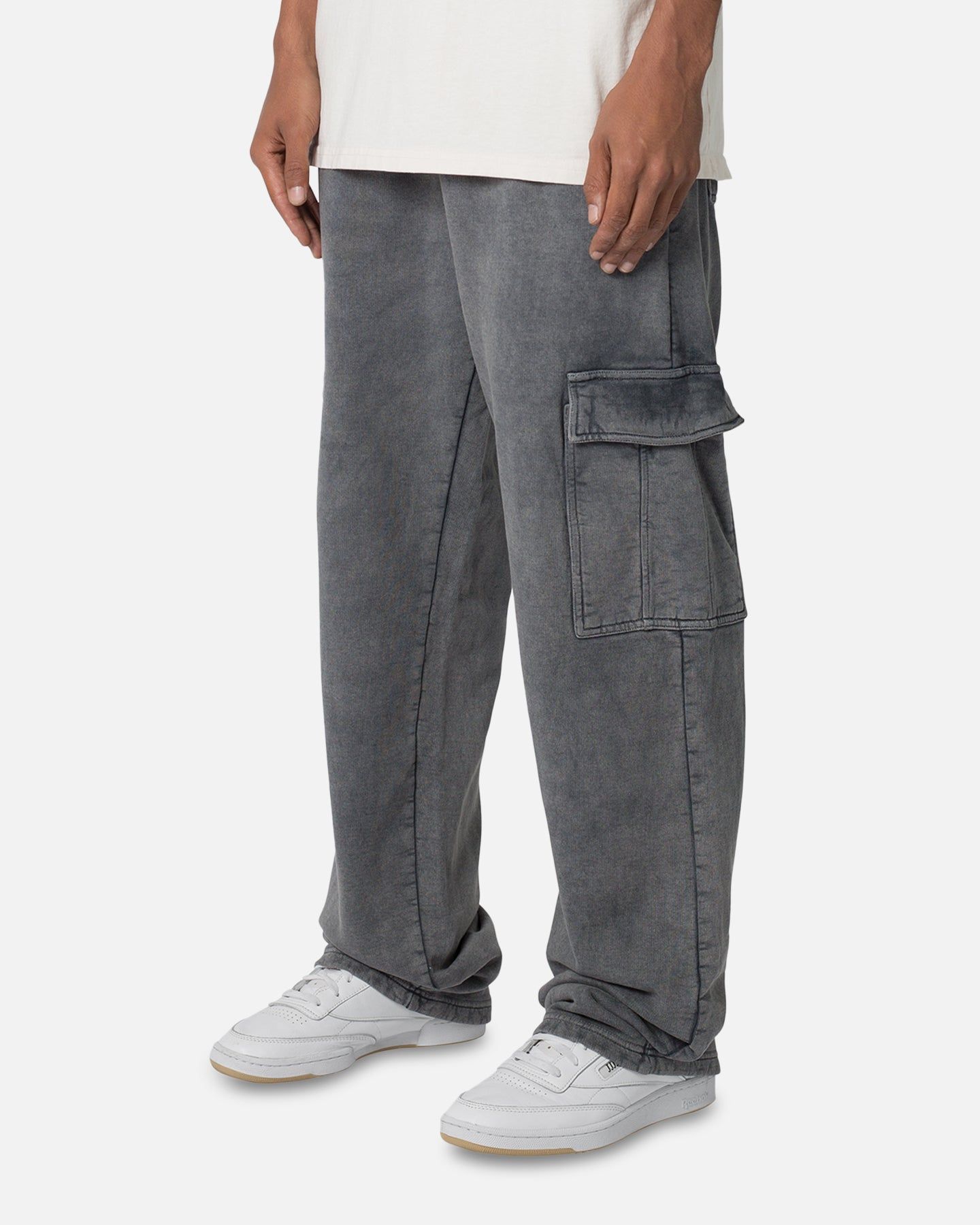 MNML Washed Relaxed Cargo Sweatpants Black sold by Culture Kings product image thumbnail 2