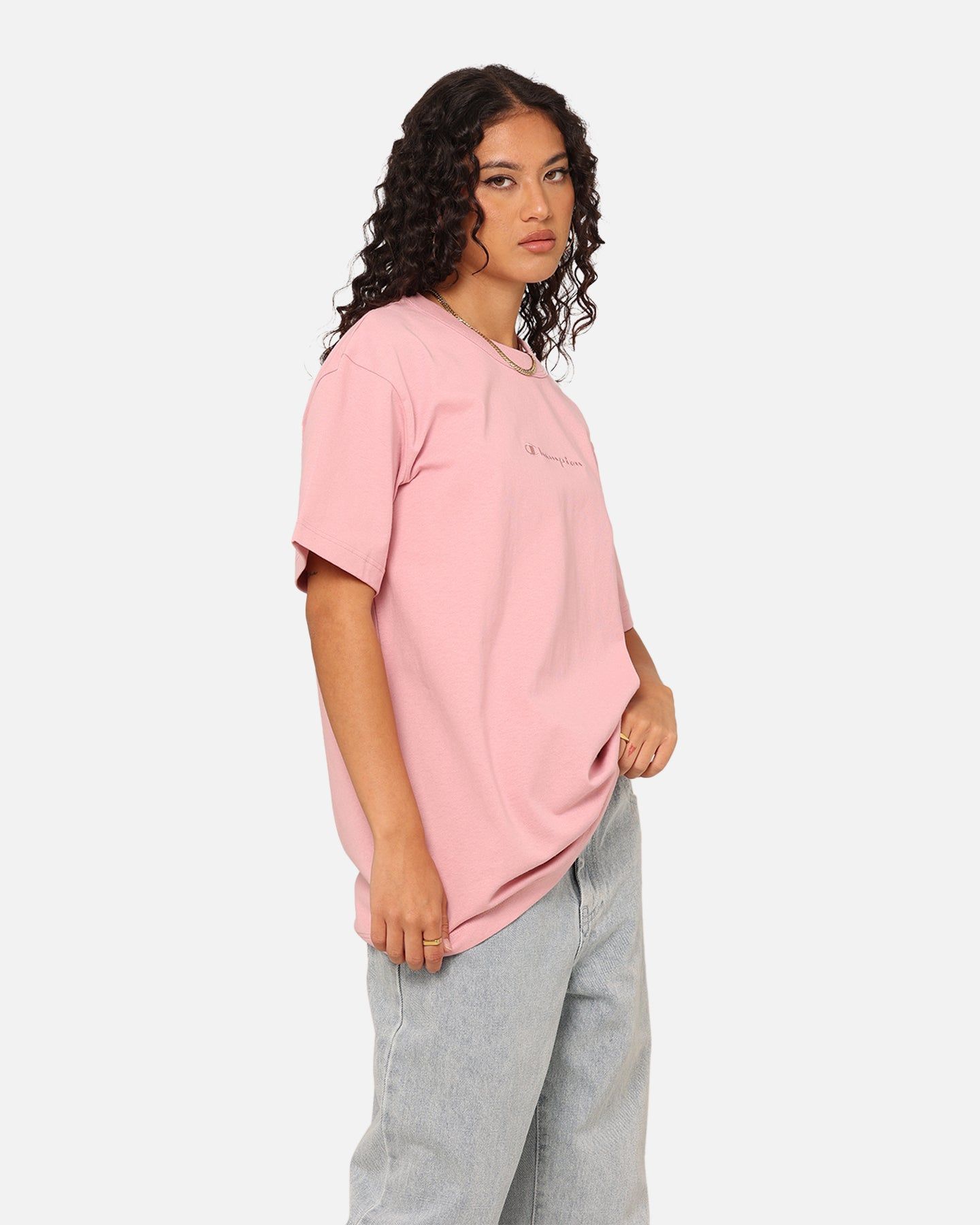 Champion Women's Heritage Oversized T-Shirt Peculiar Pink sold by Culture Kings product image thumbnail 5