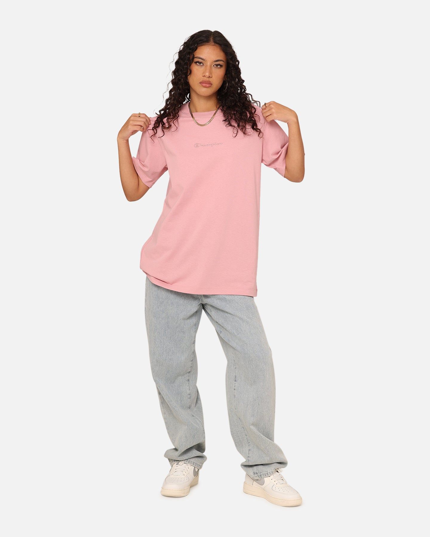 Champion Women's Heritage Oversized T-Shirt Peculiar Pink sold by Culture Kings product image thumbnail 2