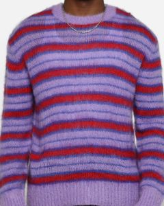 MNML Striped Mohair Sweater Purple sold by Culture Kings