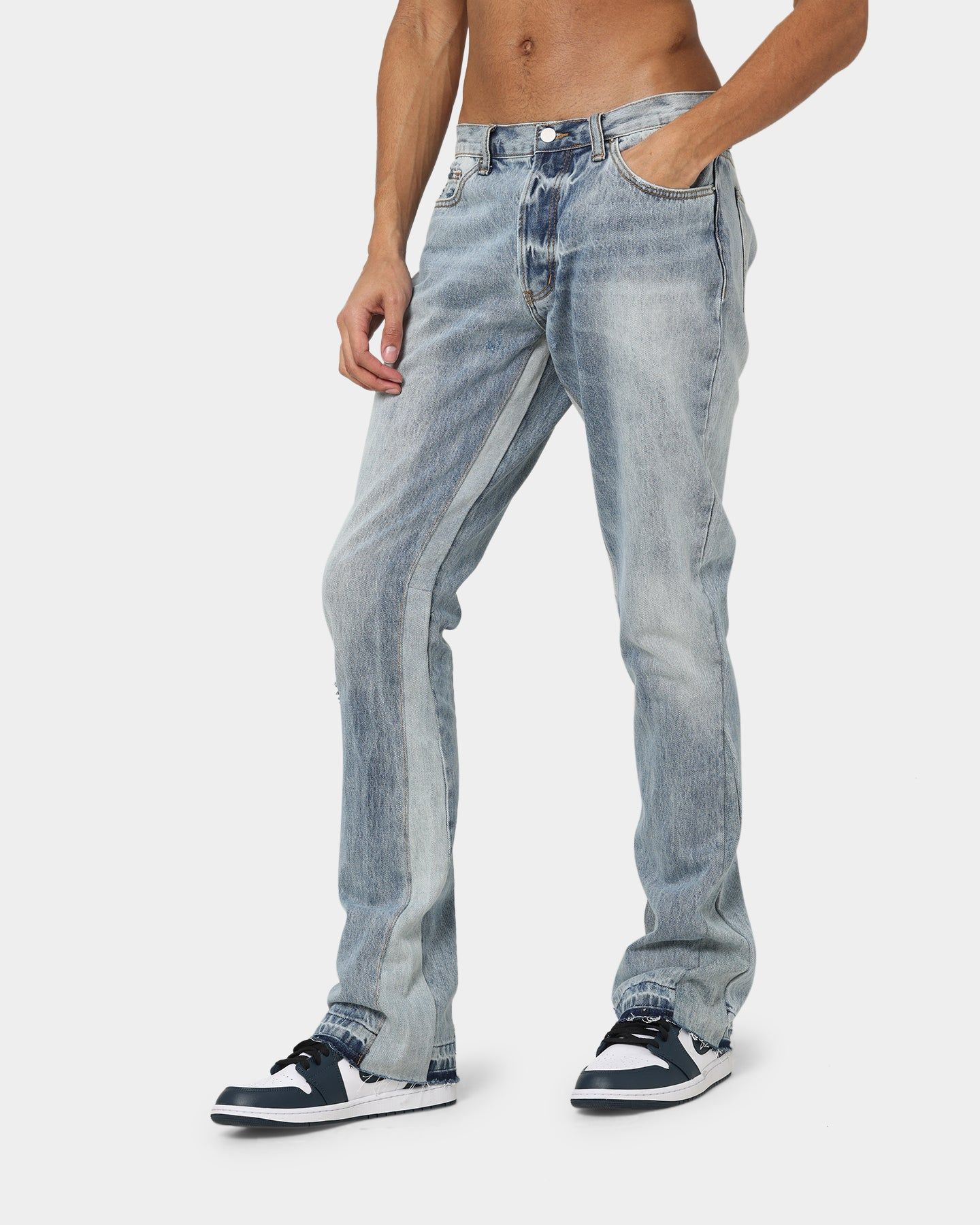 MNML B221 Flare Denim Jeans Blue sold by Culture Kings product image thumbnail 2