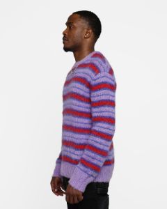 MNML Striped Mohair Sweater Purple sold by Culture Kings