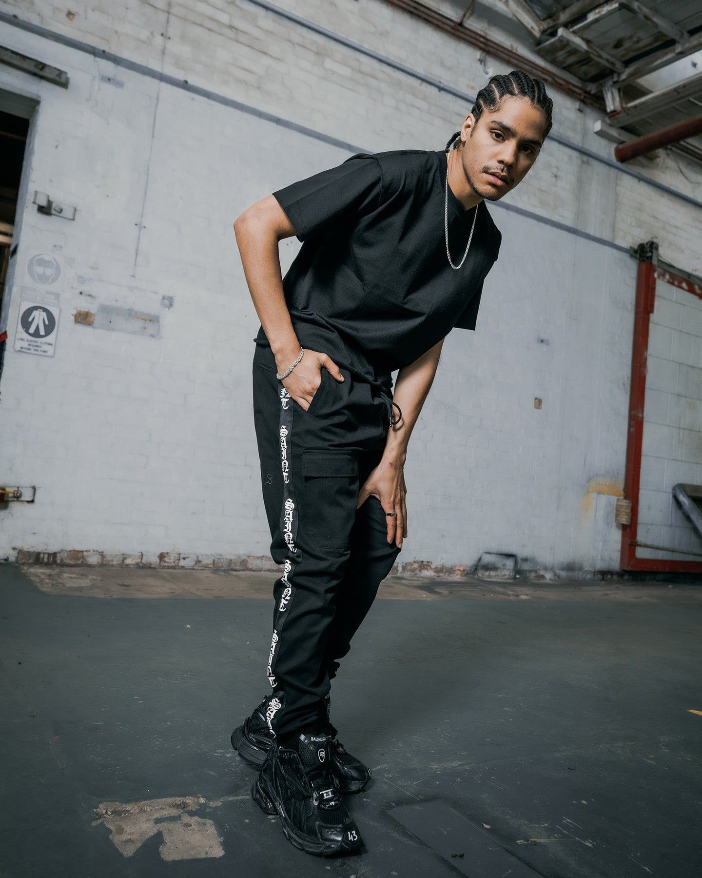 Saint Morta Fallen Jogger Black sold by Culture Kings